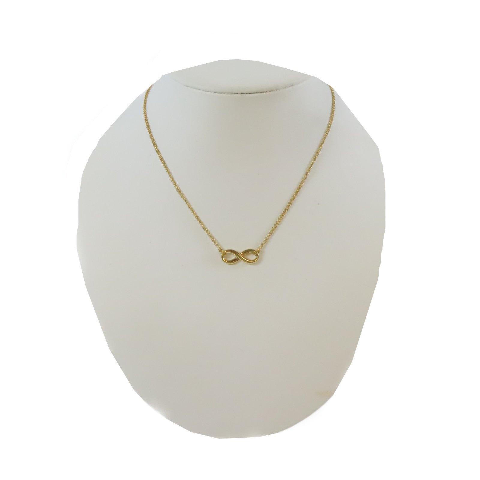 TIFFANY＆CO 18K黃金Infinity Cross項鍊 金色