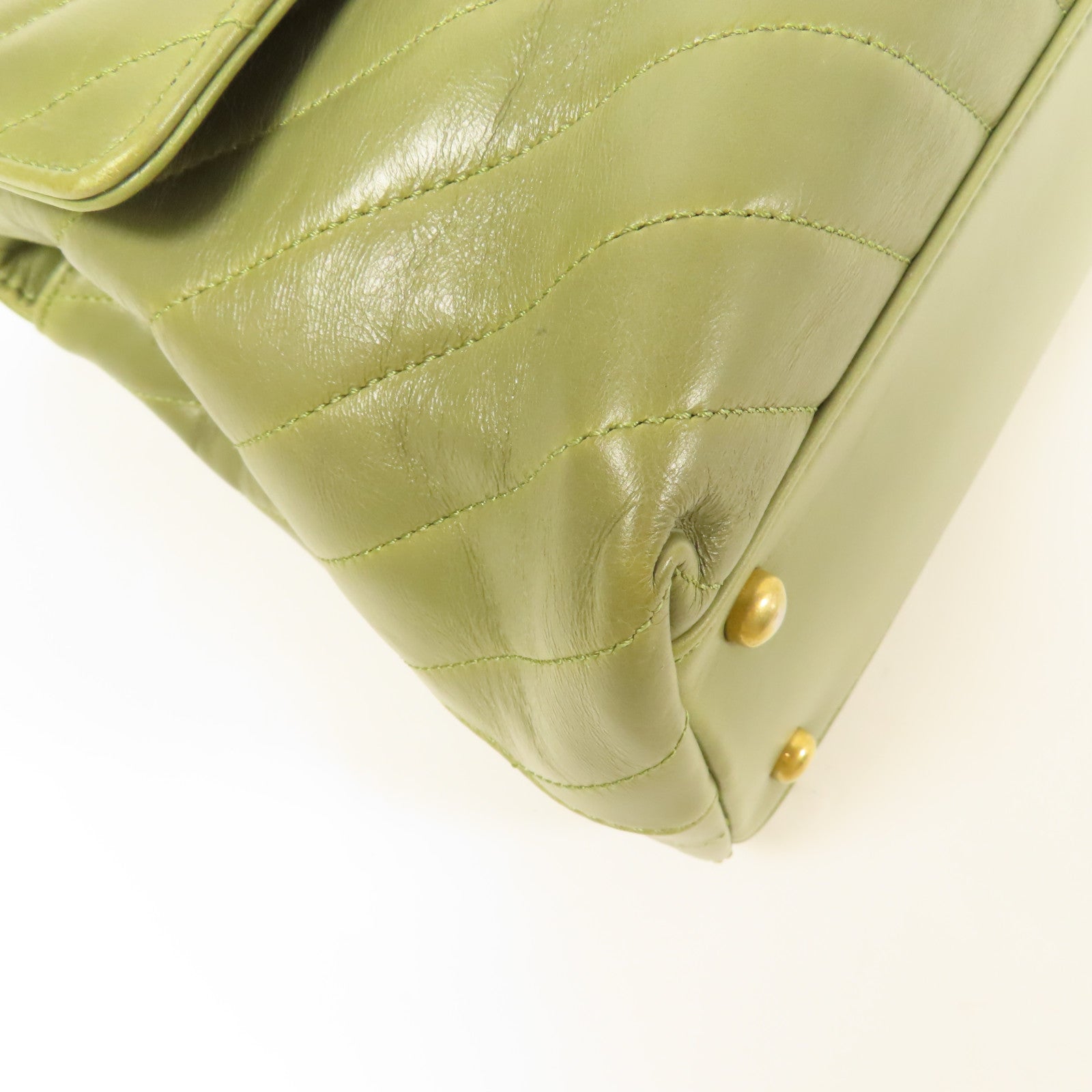 CHANEL 【激減優惠】牛皮皮革/蜥蝪皮革Coco Handle Large金扣鏈帶手挽肩背兩用袋