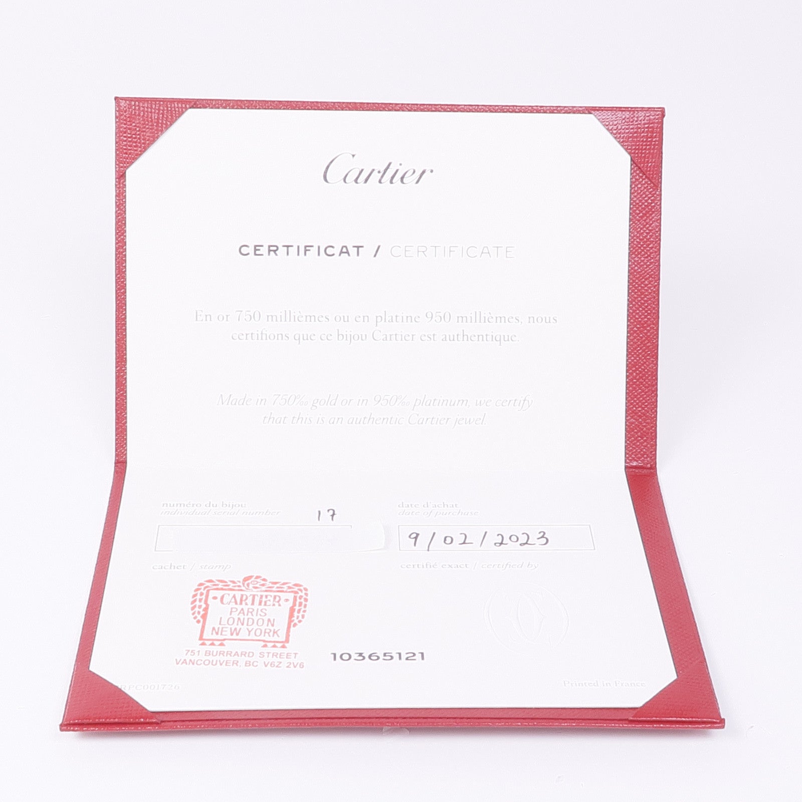 CARTIER 18K白金Love Blaceret SM Diamond鑽石手鐲Cartier#17