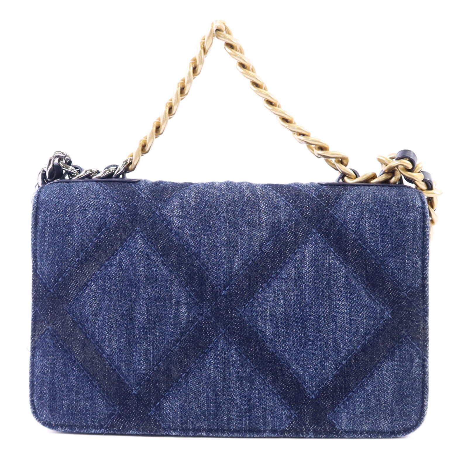 CHANEL 牛仔布WOC Wallet On Chain手挽肩背兩用袋