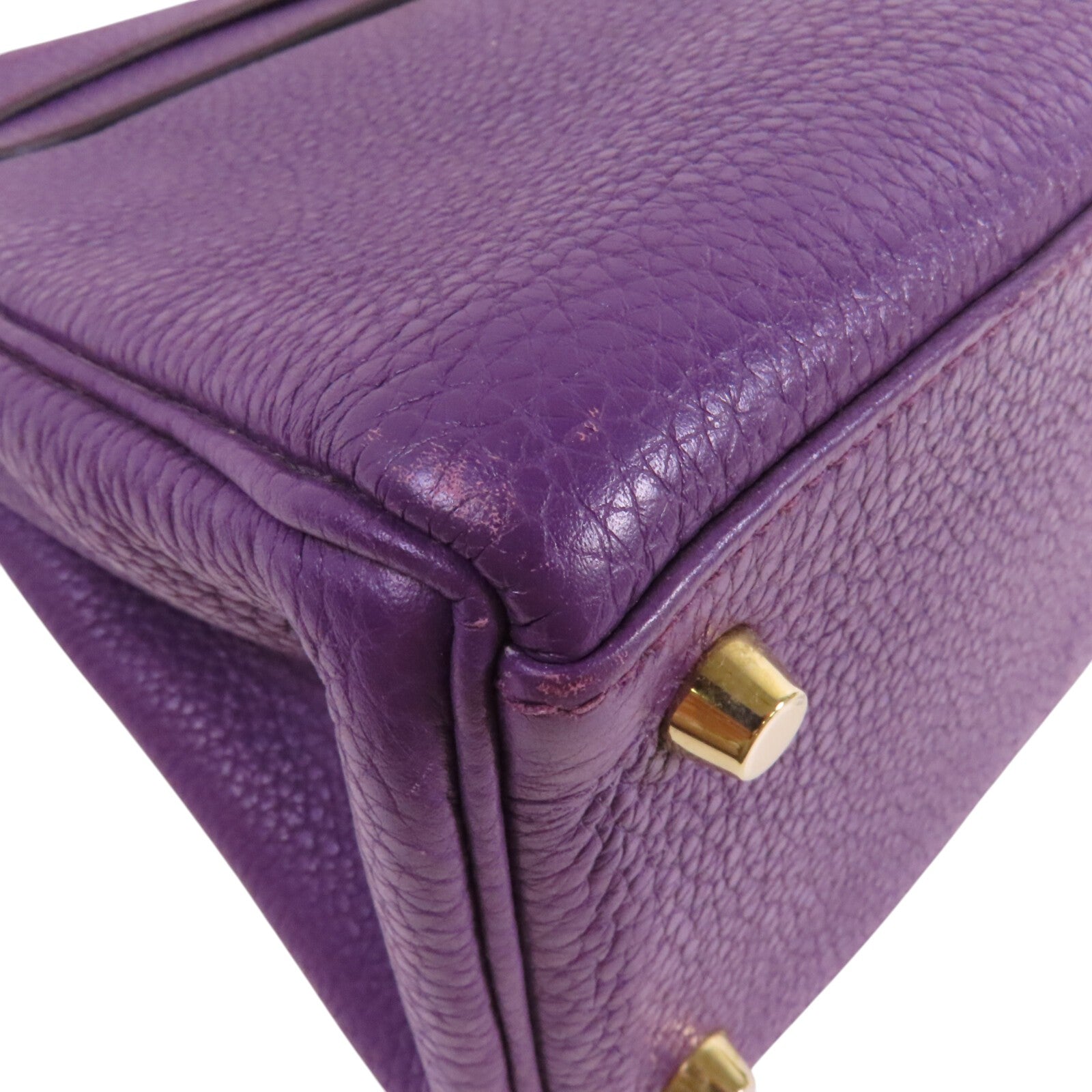 HERMES Togo皮革Kelly 28金扣手挽肩背兩用袋