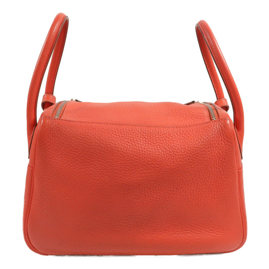 HERMES Clemence皮革Lindy26手挽肩背兩用袋Rose Jaipur