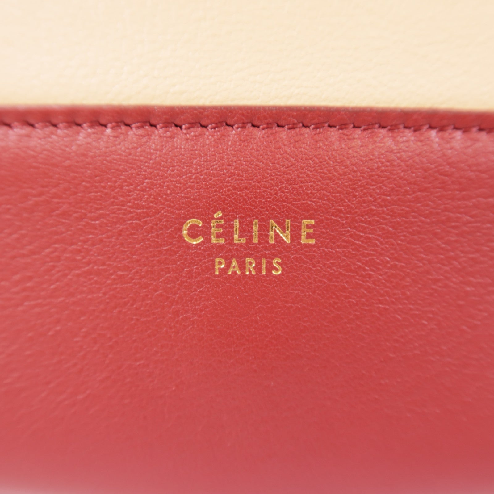 CELINE 牛皮皮革Frame Bag金扣肩背袋