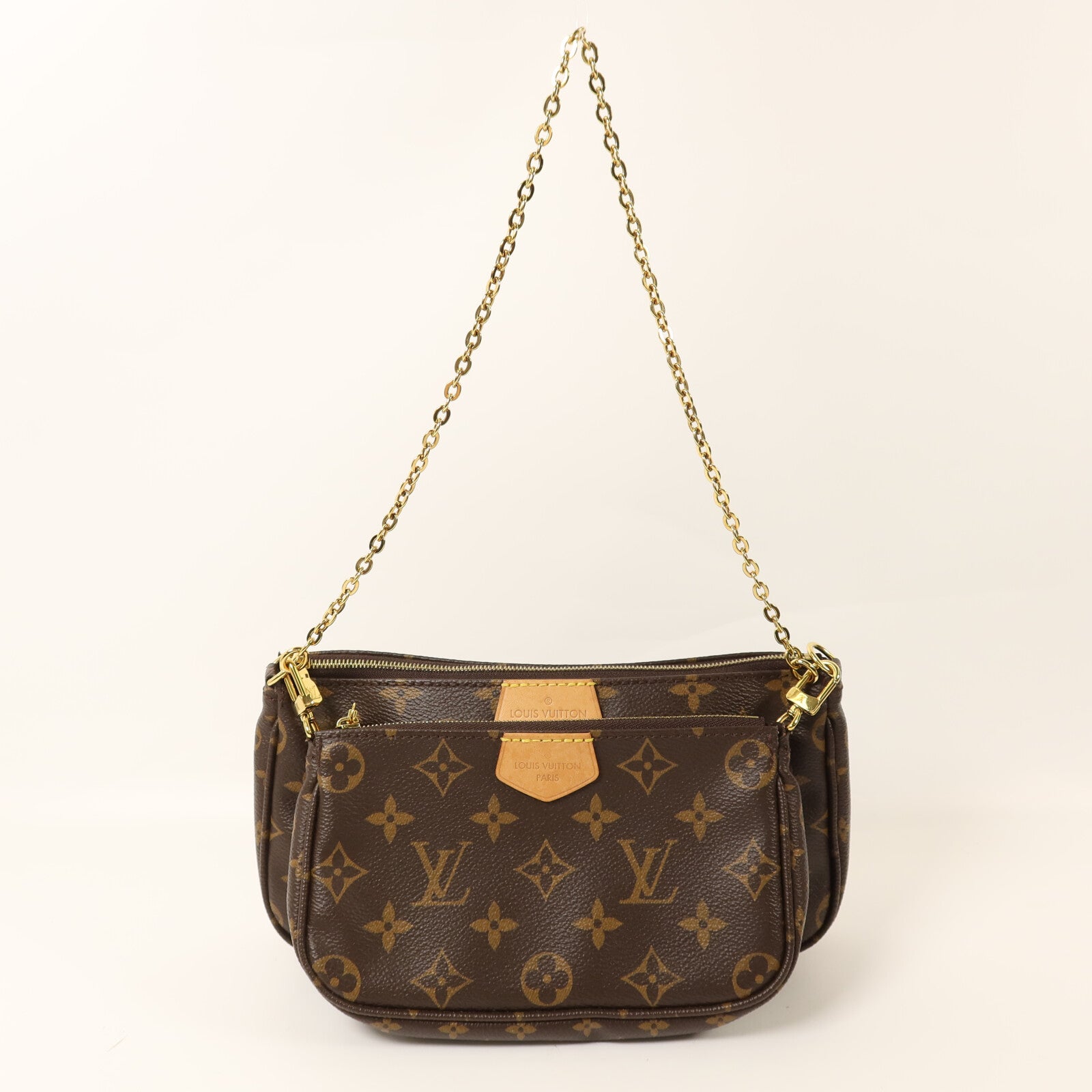 LOUIS VUITTON Monogram Multi Pochette Accessoires金扣鏈帶肩背袋