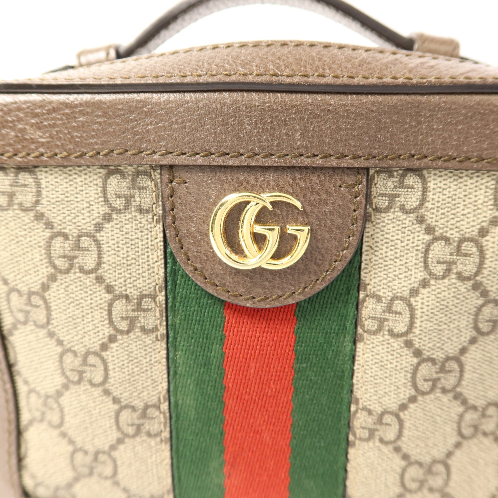 GUCCI 塗層帆布Ophidia GG Mini金扣手挽肩背兩用袋