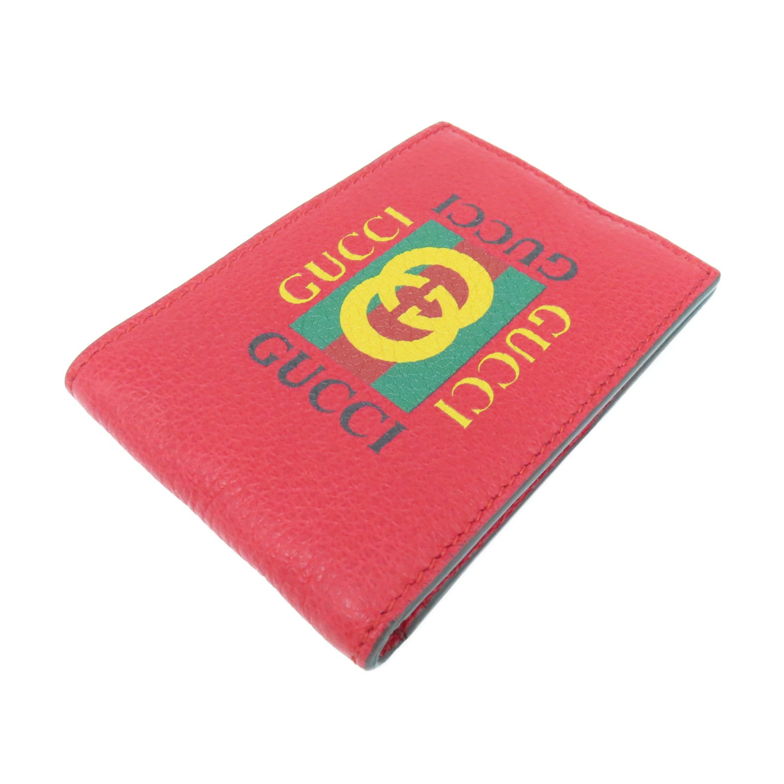 GUCCI 【激減優惠】牛皮皮革Wallet錢包紅色