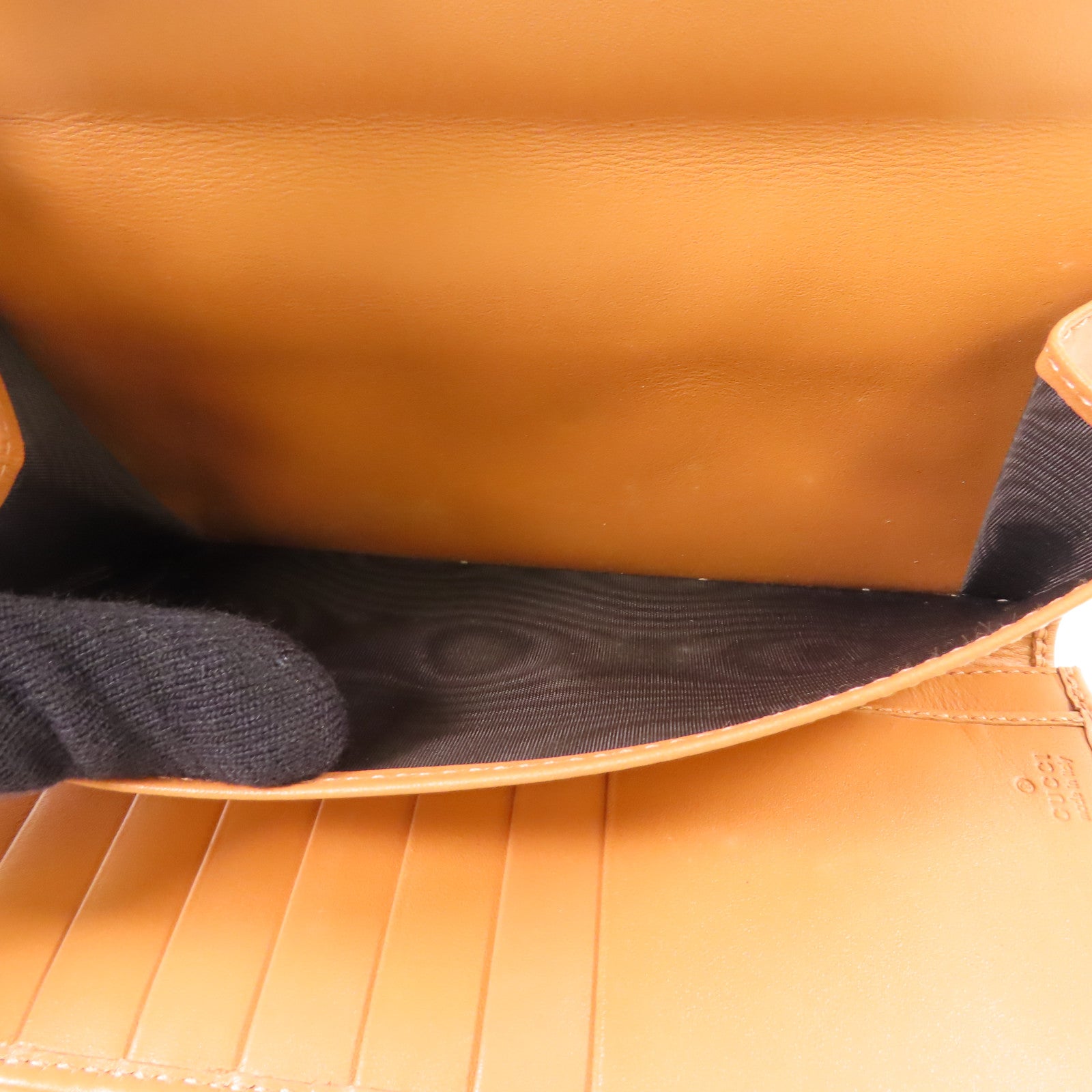 GUCCI 帆布Long Bifold Wallet金扣長錢包