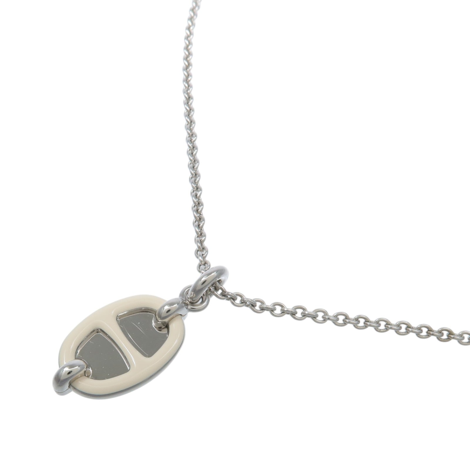 HERMES 金屬Mini Maillon Pendant項鍊
