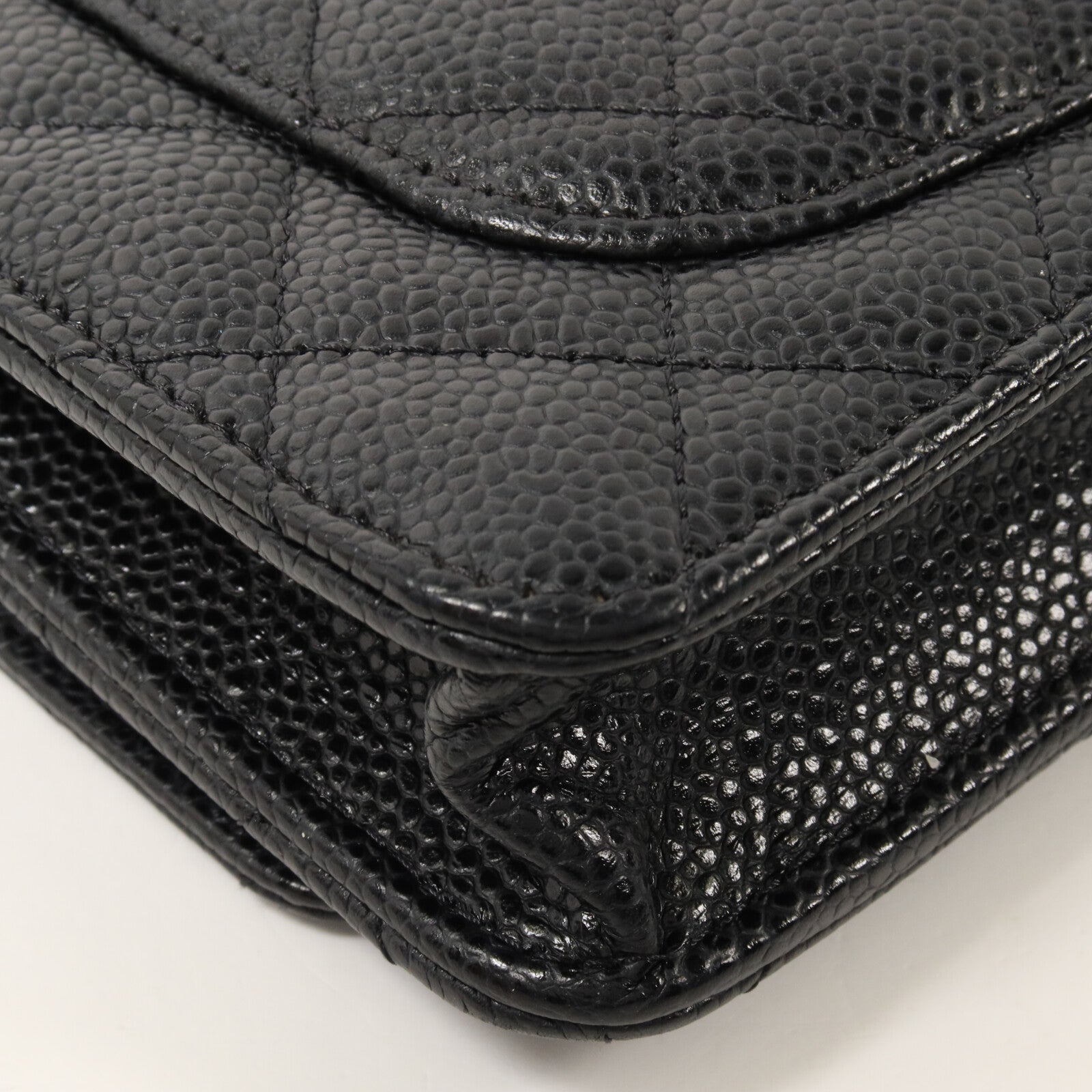 CHANEL 牛皮皮革WOC Wallet On Chain鏈帶肩背袋