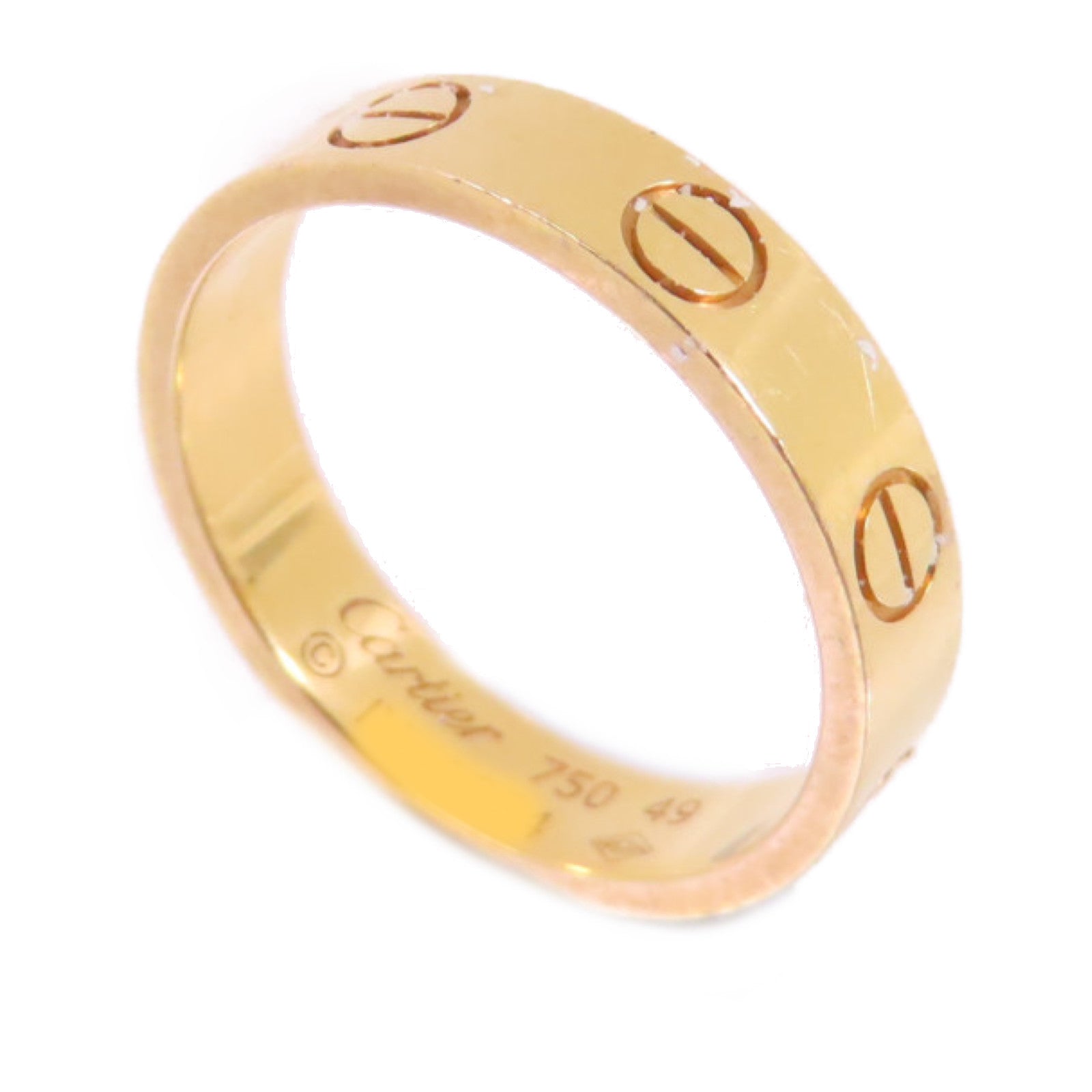 CARTIER 18K玫瑰金Love Wedding Ring戒指US#4.75/#49