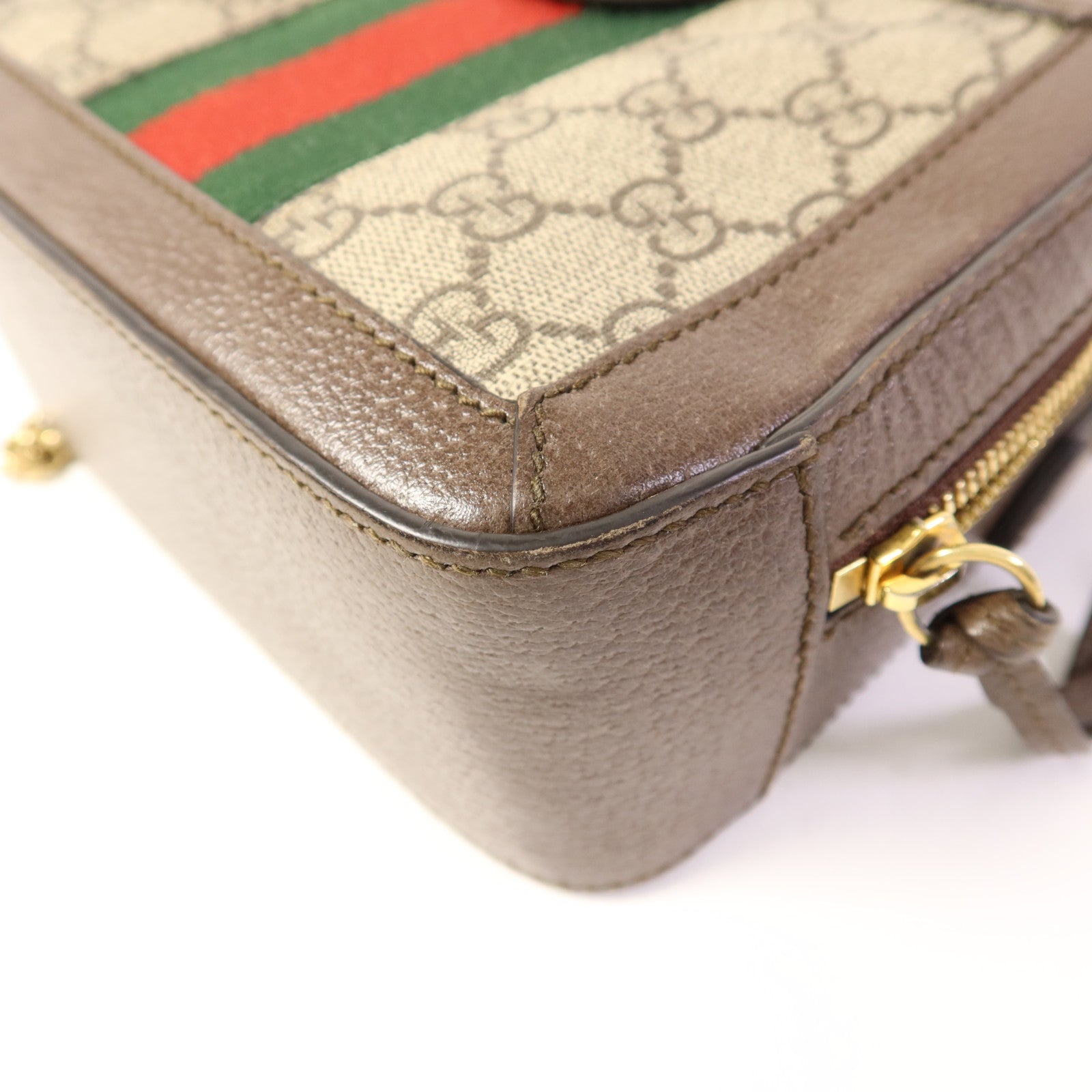 GUCCI 塗層帆布Ophidia GG Mini金扣手挽肩背兩用袋