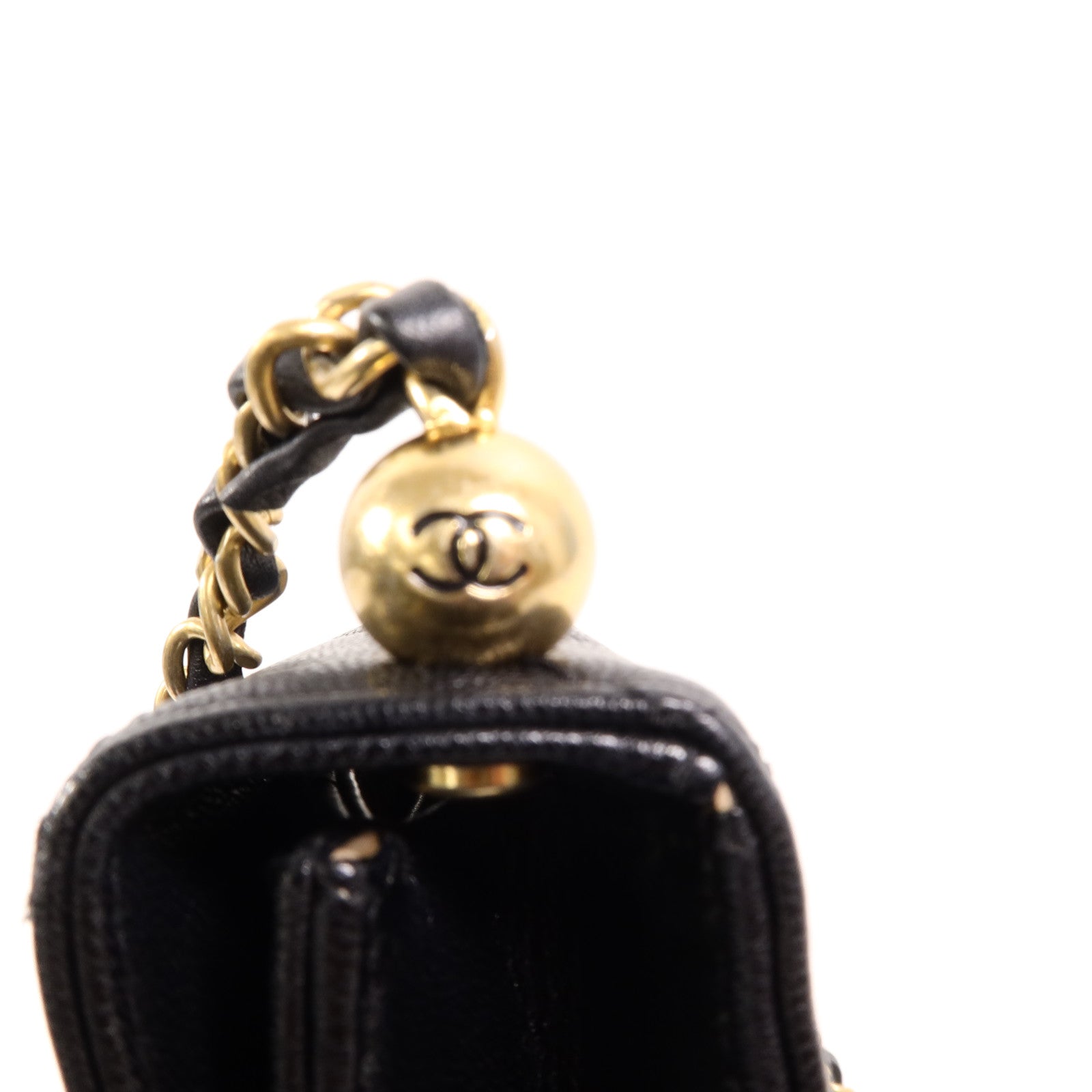 CHANEL 牛皮皮革Matelasse Pearl Chain Bag鏈帶肩背袋