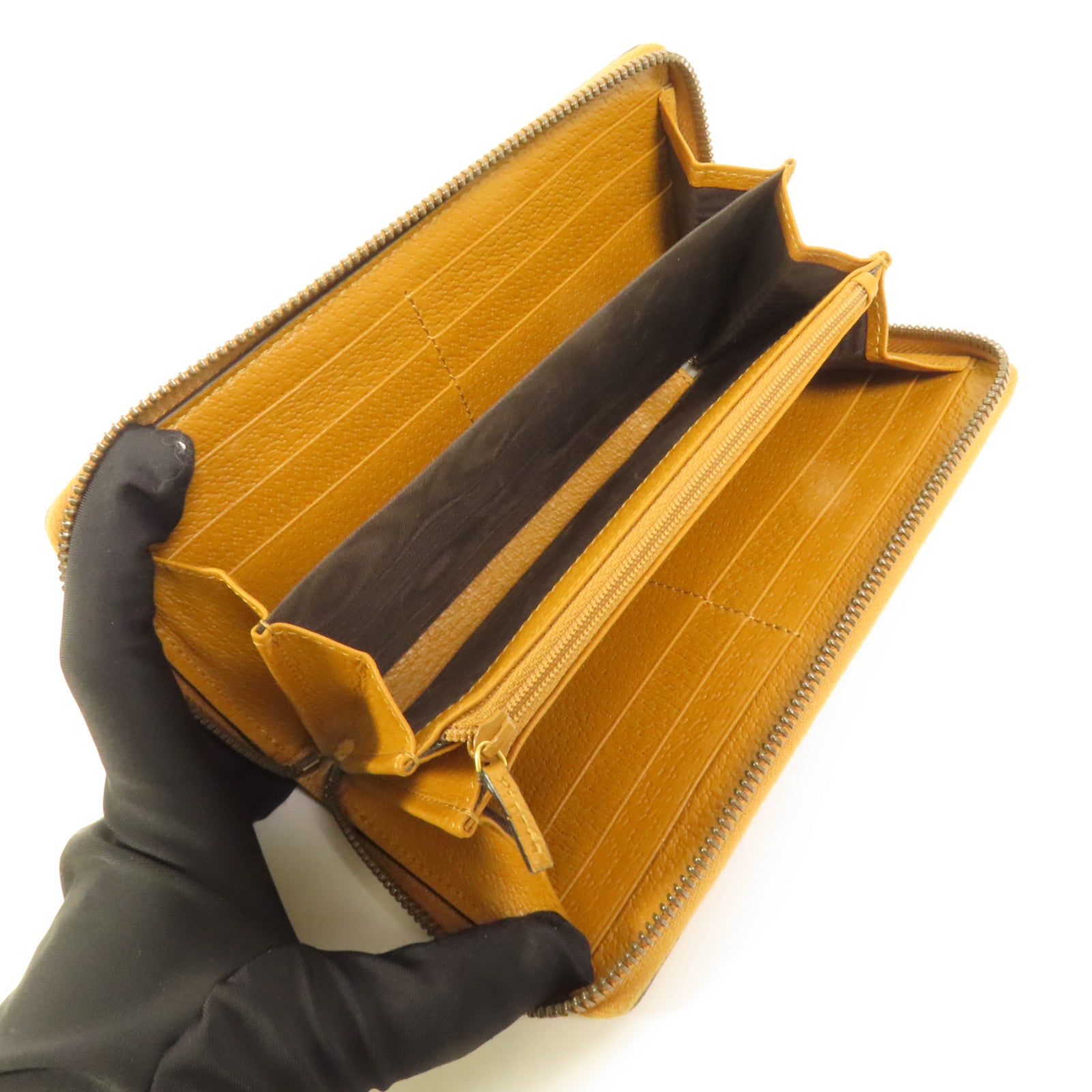 GUCCI 塗層帆布GG Supreme長錢包