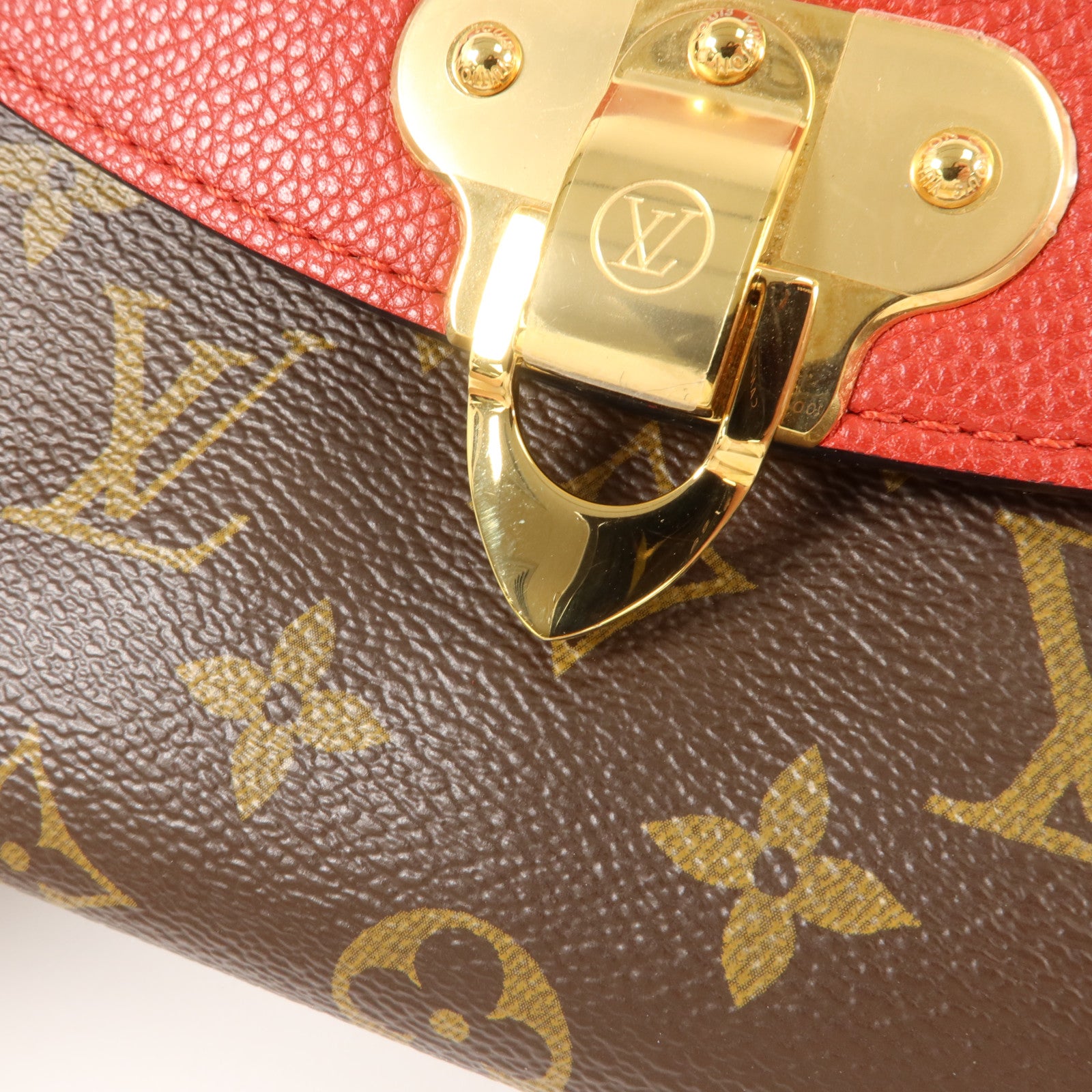 LOUIS VUITTON Monogram Saint Placide金扣肩背袋