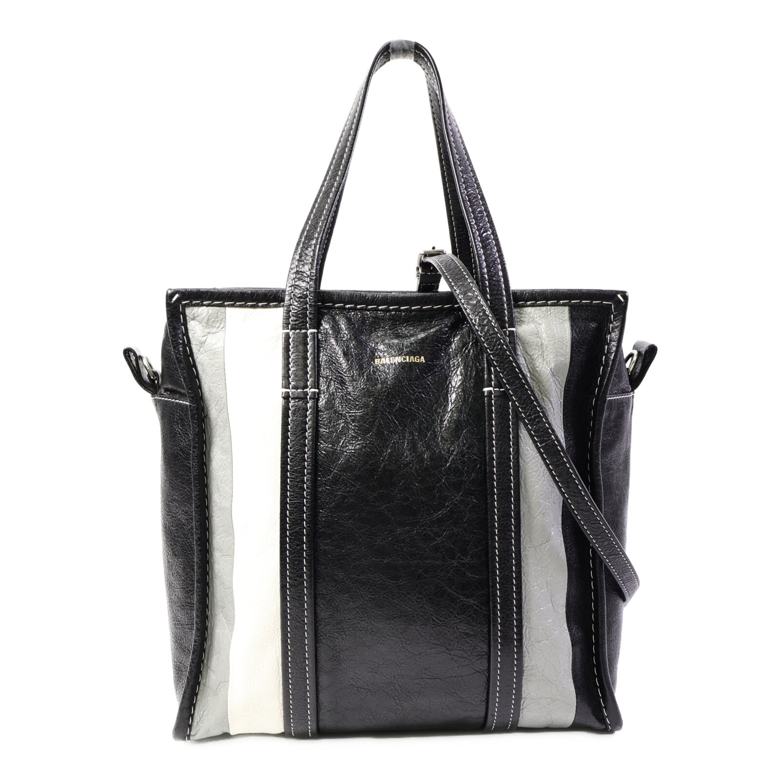 BALENCIAGA 羊皮皮革Bazaar Shopper S手挽肩背兩用袋
