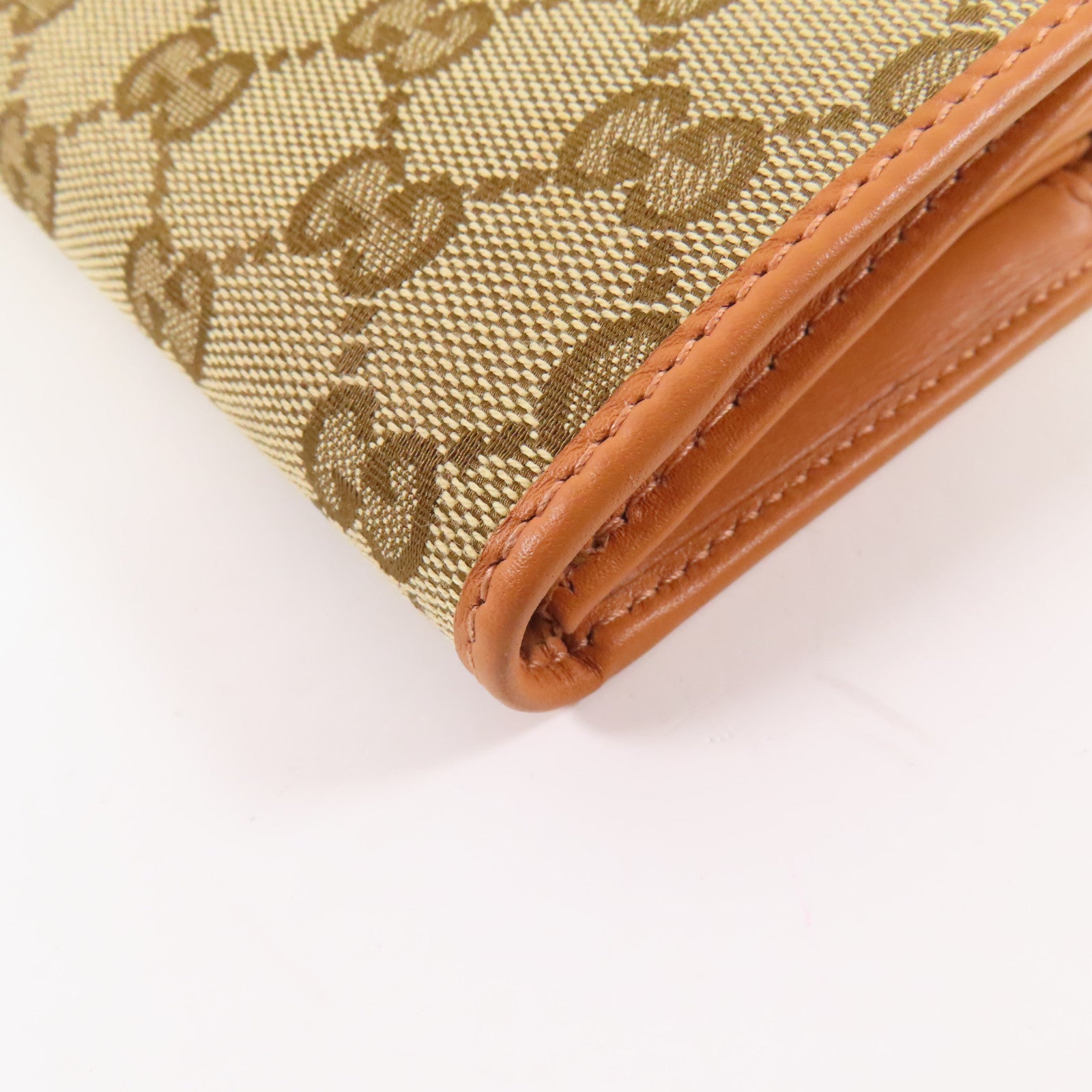 GUCCI 帆布Long Bifold Wallet金扣長錢包