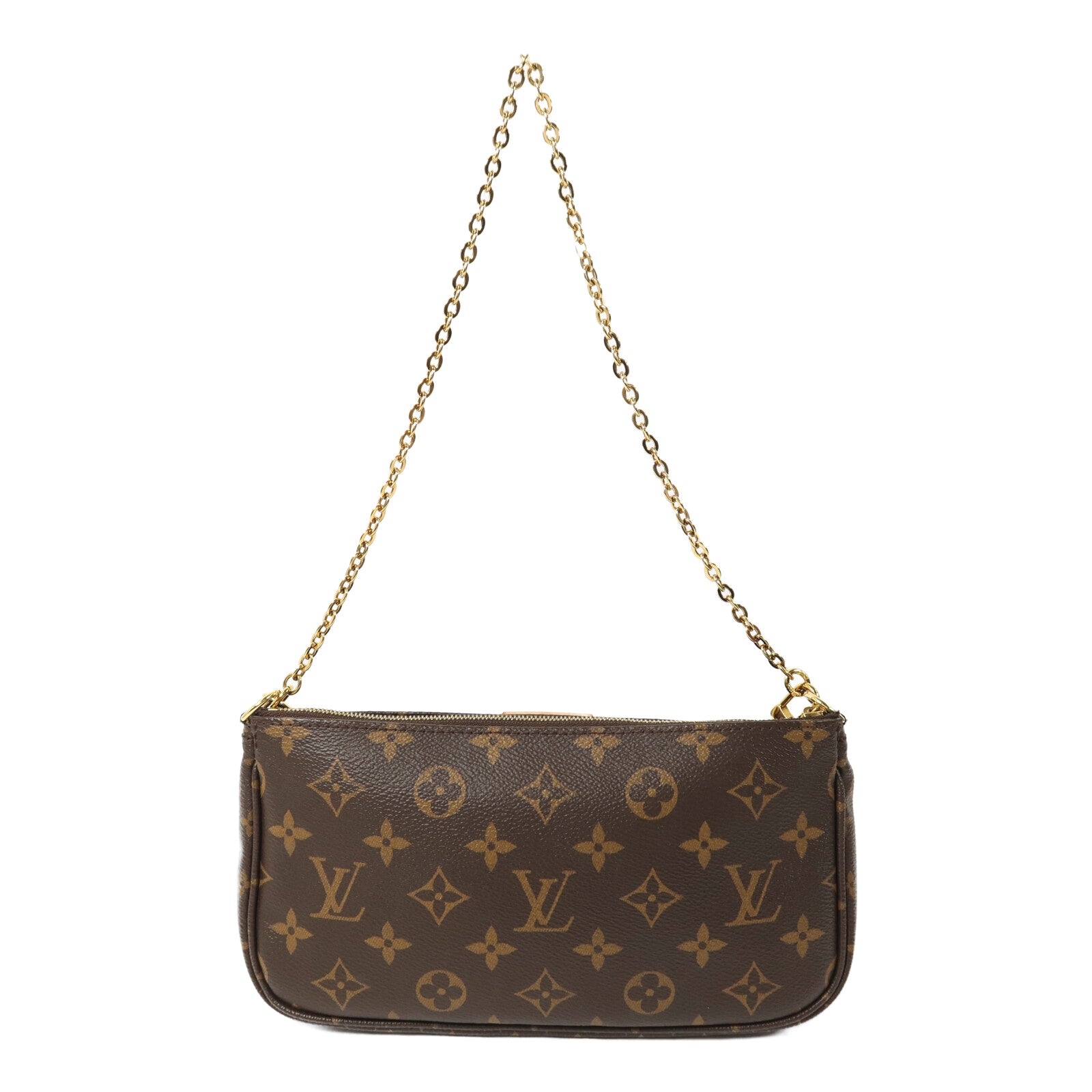 LOUIS VUITTON Monogram Multi Pochette Accessoires金扣鏈帶肩背袋