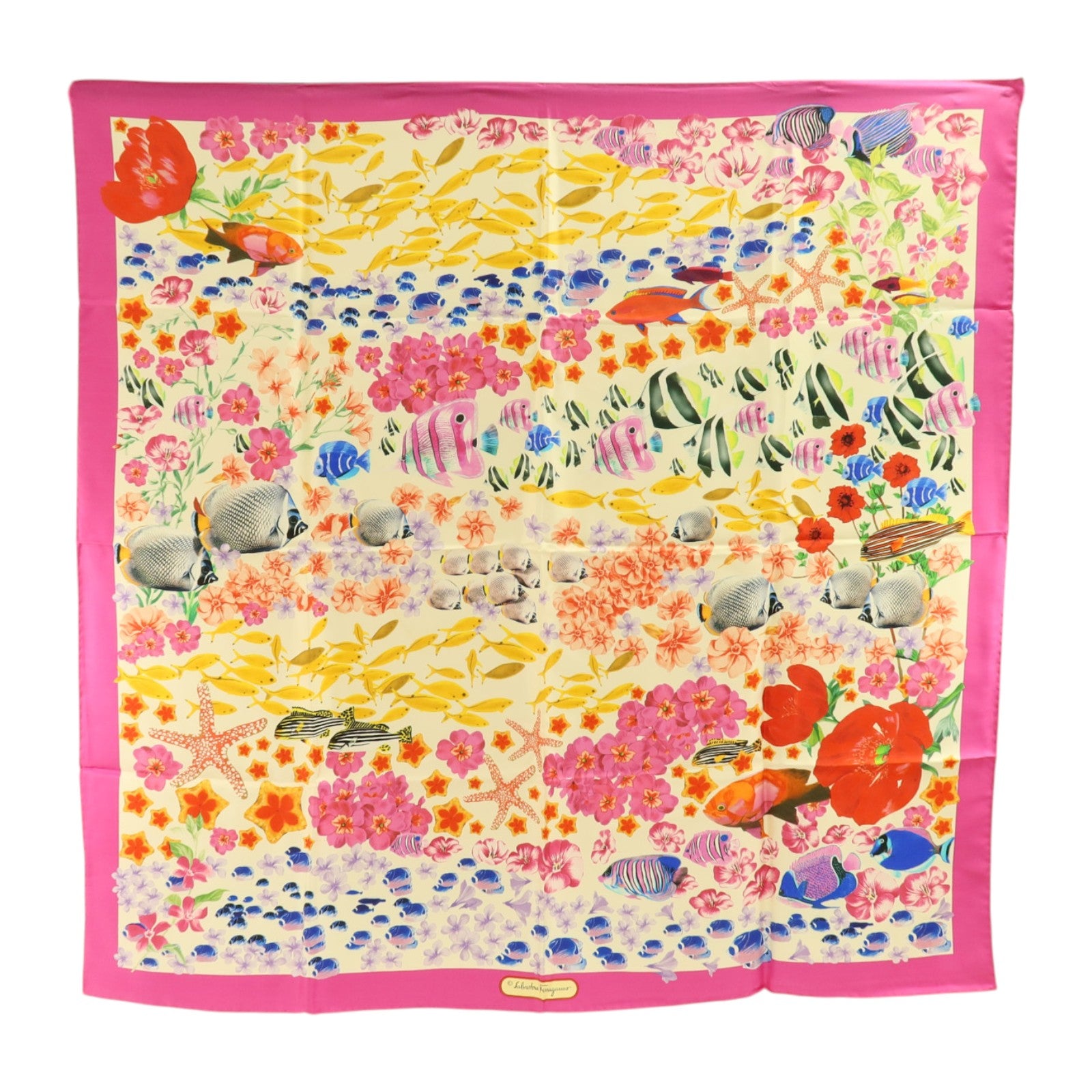 Salvatore Ferragamo 絲質Scarf 87x87cm絲巾