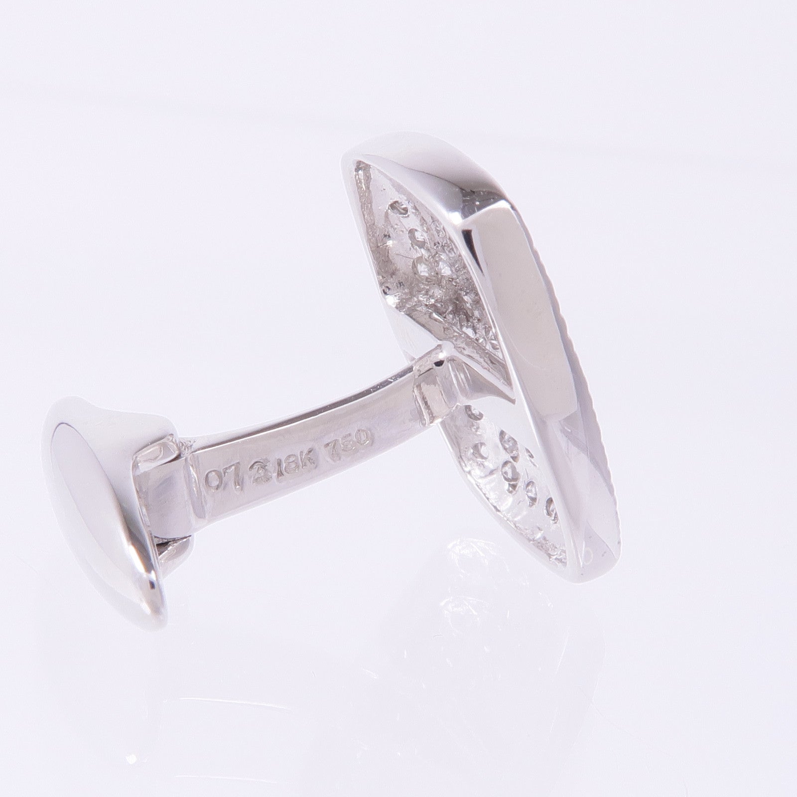 JEWELRY 18K白金Diamond Cufflinks鑽石袖扣