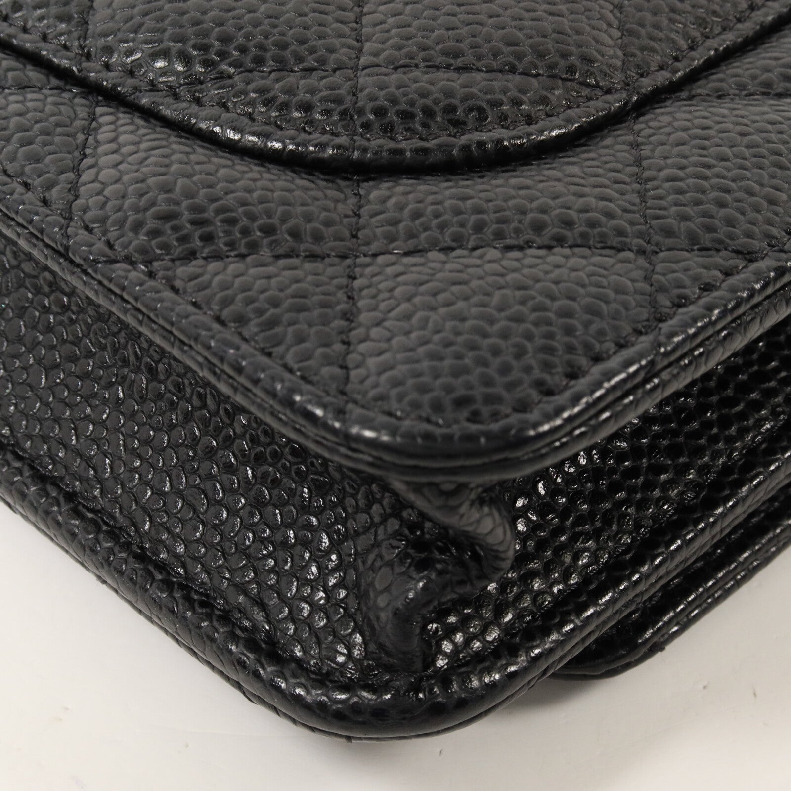 CHANEL 牛皮皮革WOC Wallet On Chain鏈帶肩背袋
