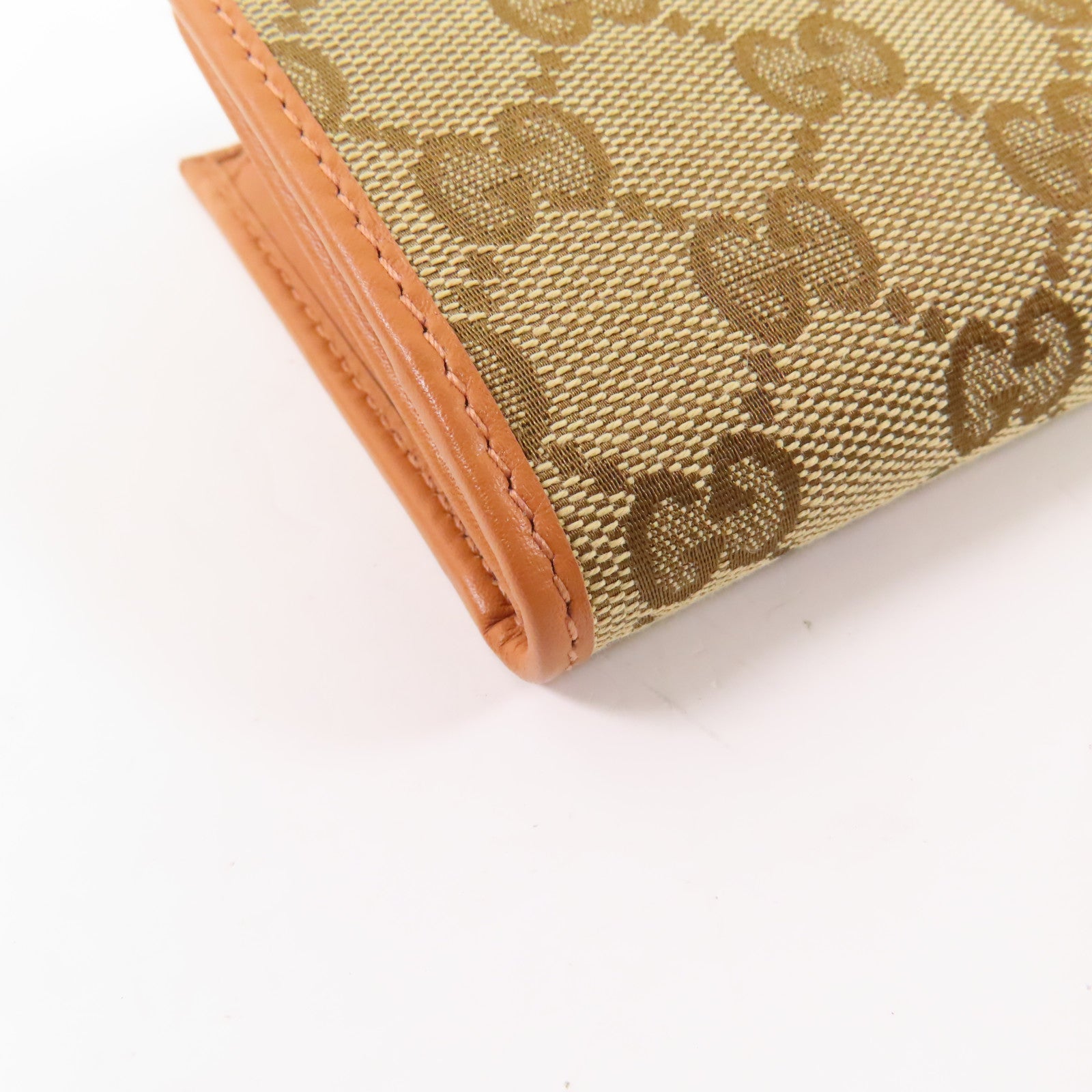 GUCCI 帆布Long Bifold Wallet金扣長錢包
