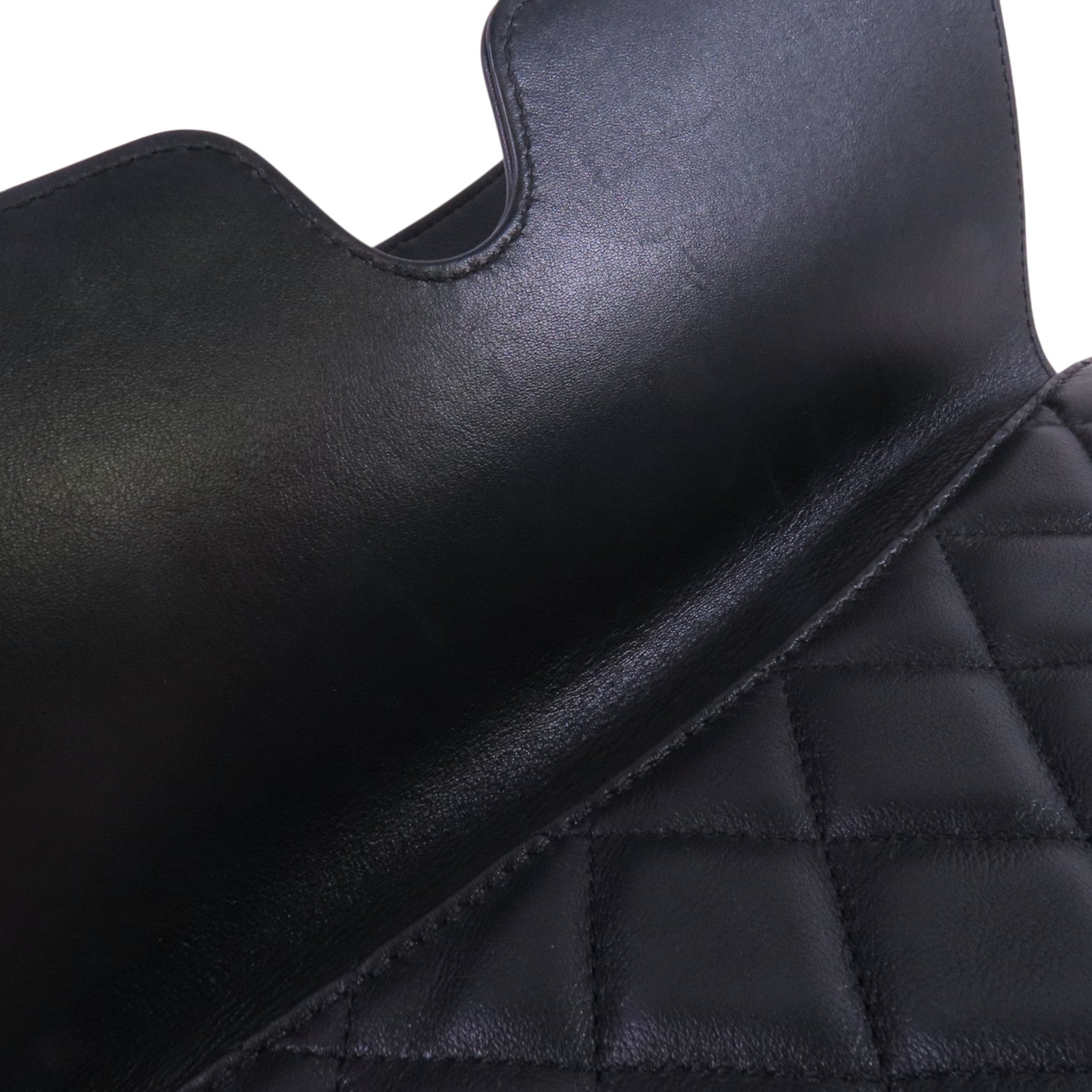 CHANEL 牛皮皮革Chain Shoulder Bag銀扣鏈帶肩背袋