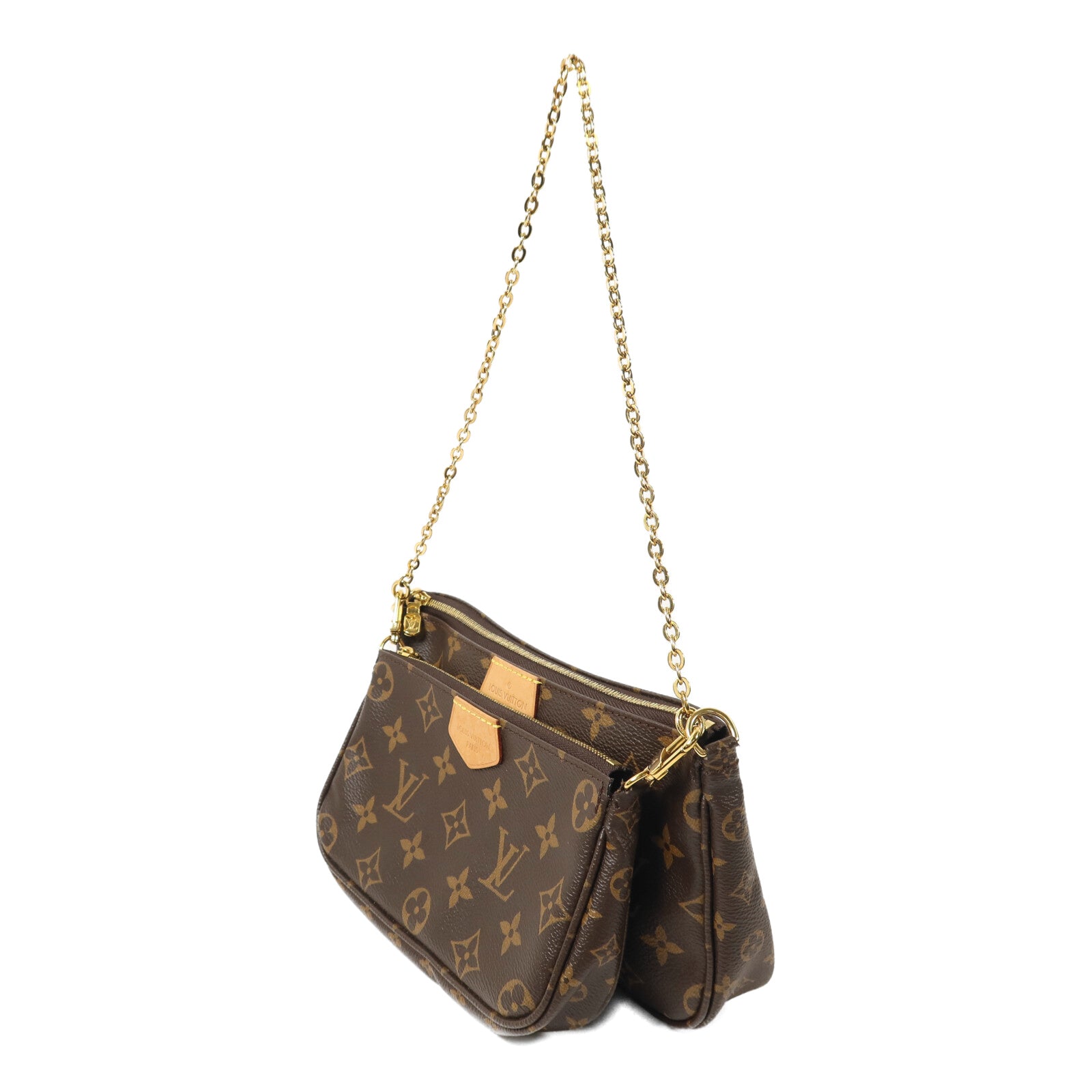 LOUIS VUITTON Monogram Multi Pochette Accessoires金扣鏈帶肩背袋