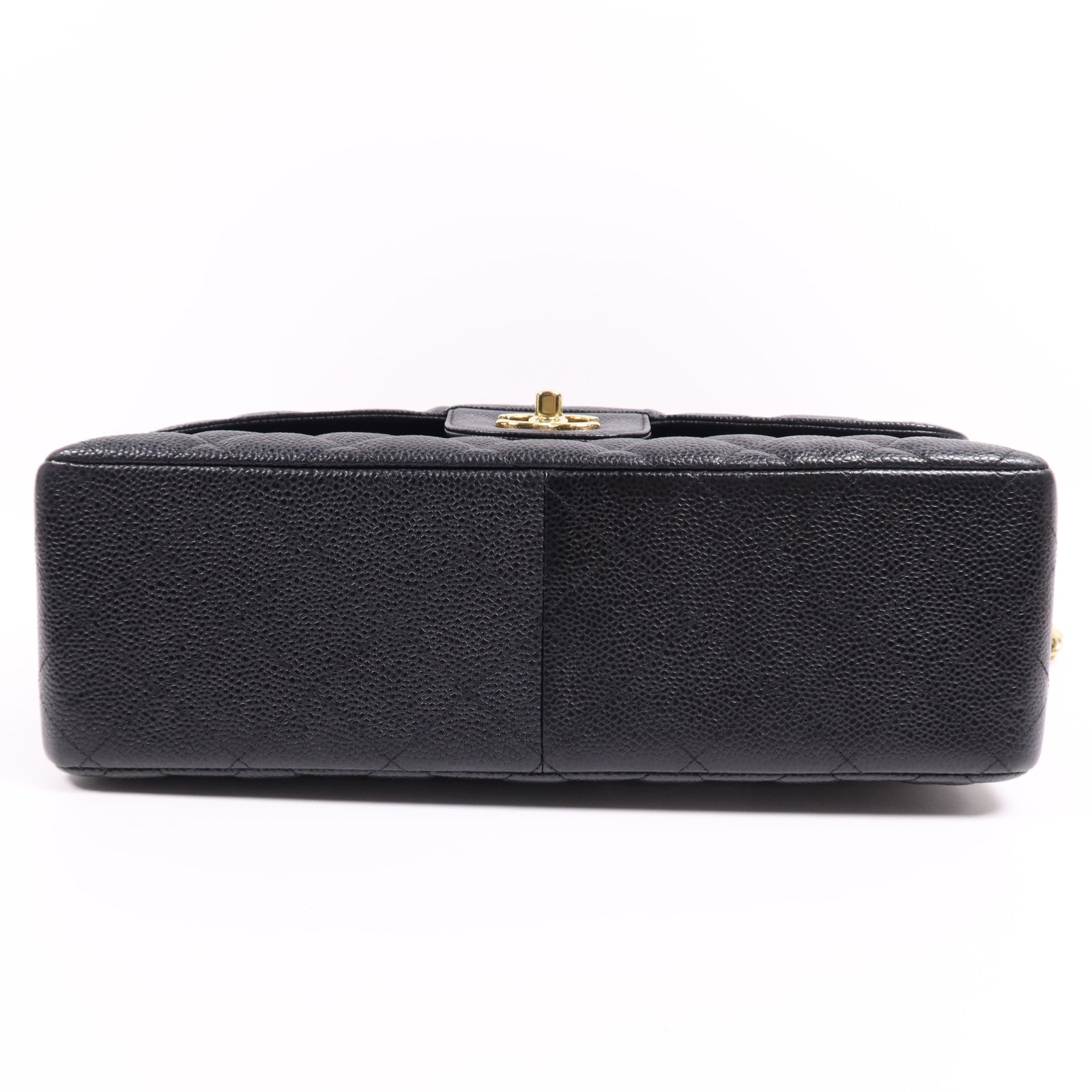 CHANEL 牛皮皮革Large Classic金扣鏈帶肩背袋