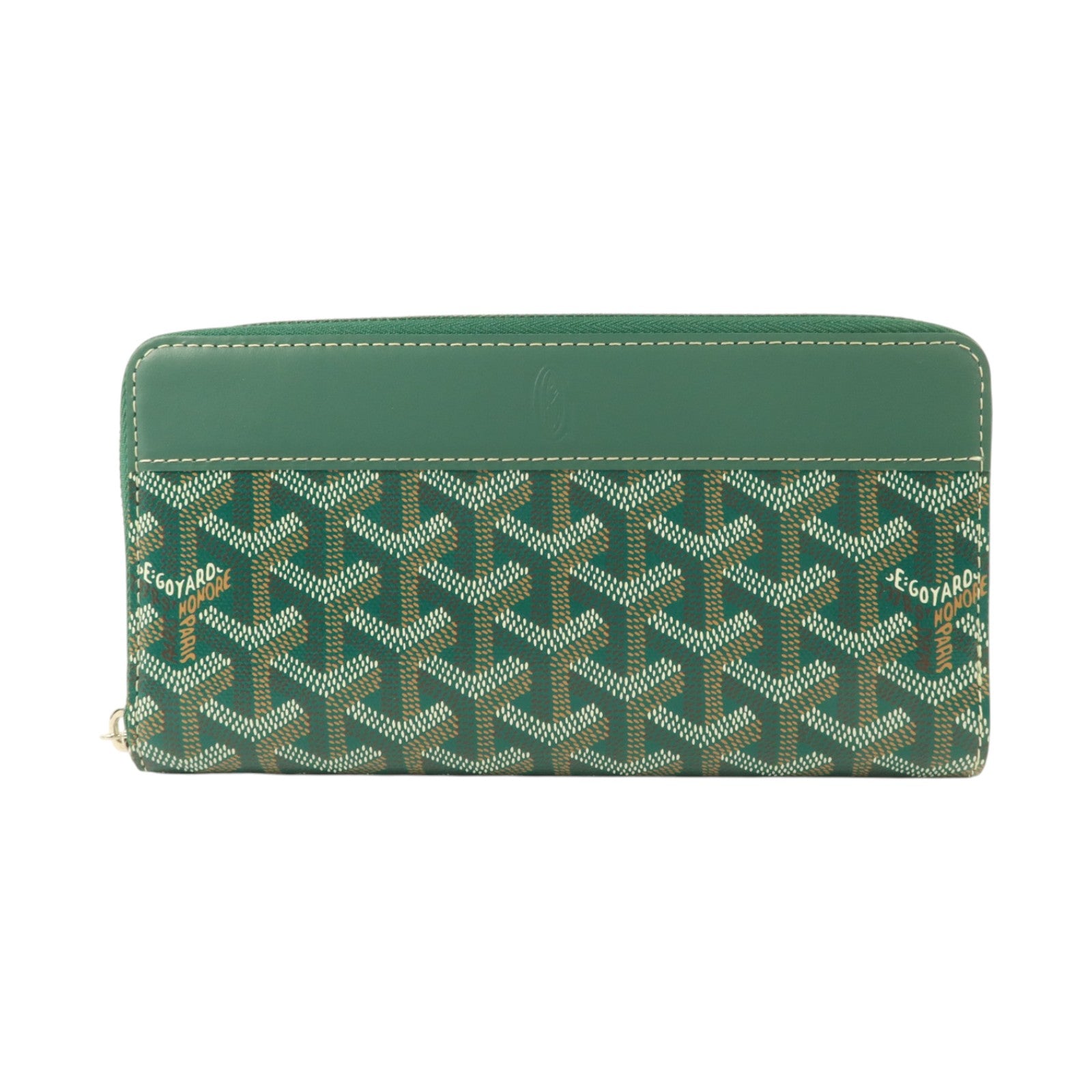 GOYARD 塗層帆布Matignon GM銀扣長錢包