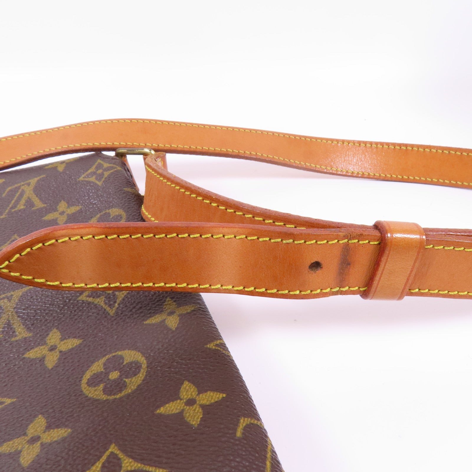 LOUIS VUITTON Monogram Musette Salsa金扣肩背袋棕色