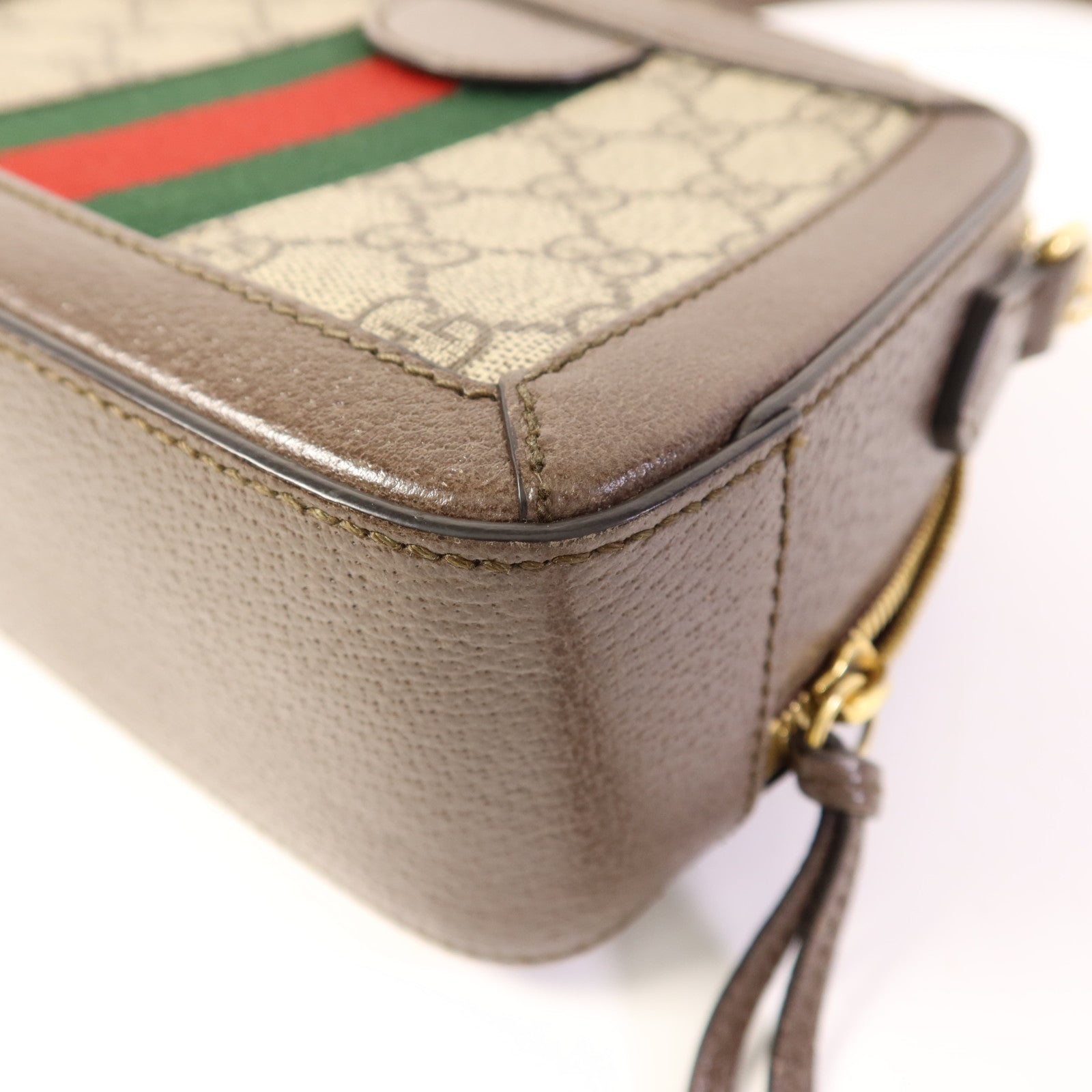 GUCCI 塗層帆布Ophidia GG Mini金扣手挽肩背兩用袋