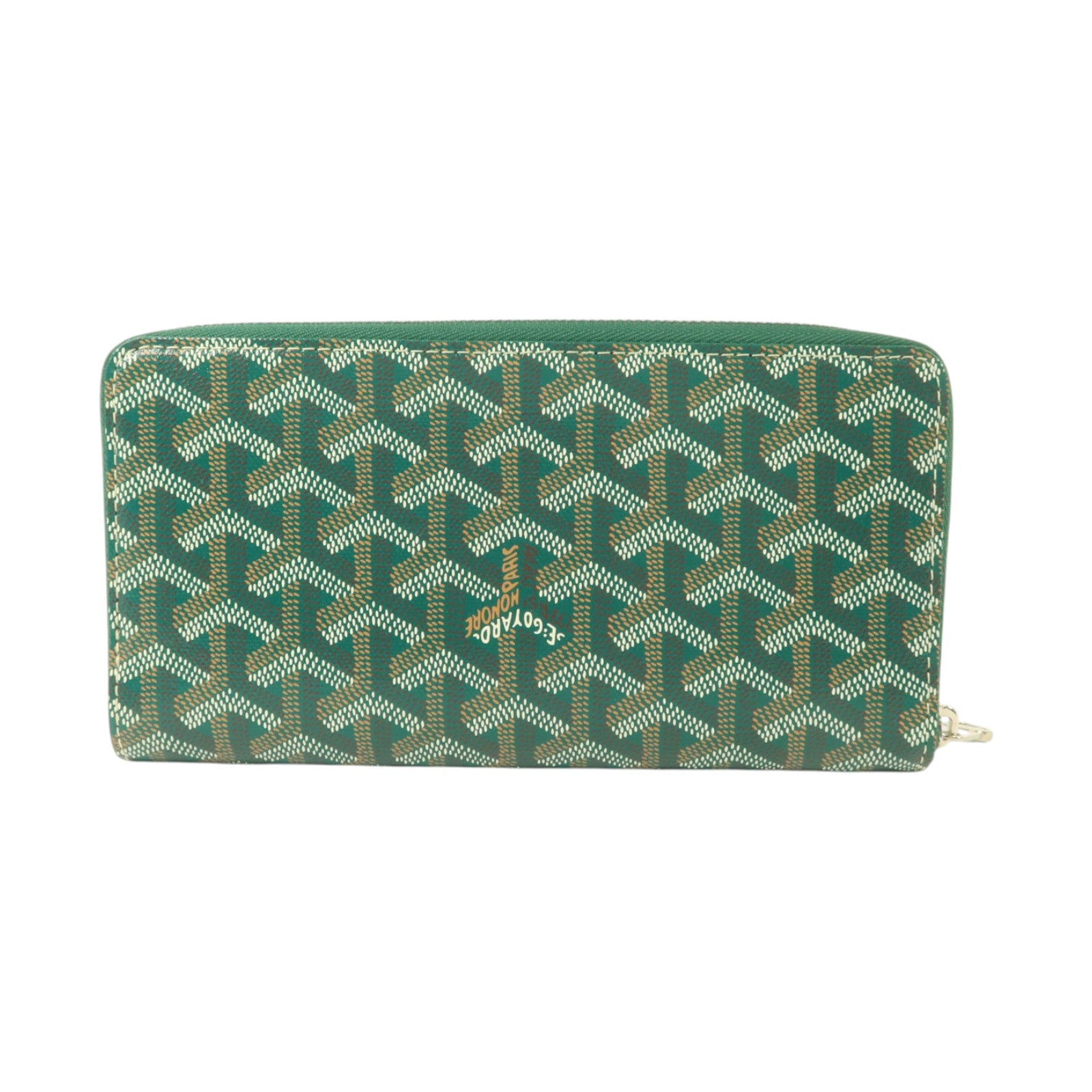 GOYARD 塗層帆布Matignon GM銀扣長錢包