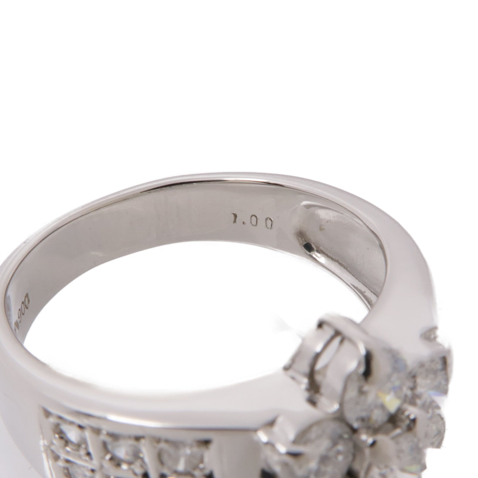 JEWELRY 【激減優惠】PT900鉑金Diamond Ring鑽石戒指US#6.25