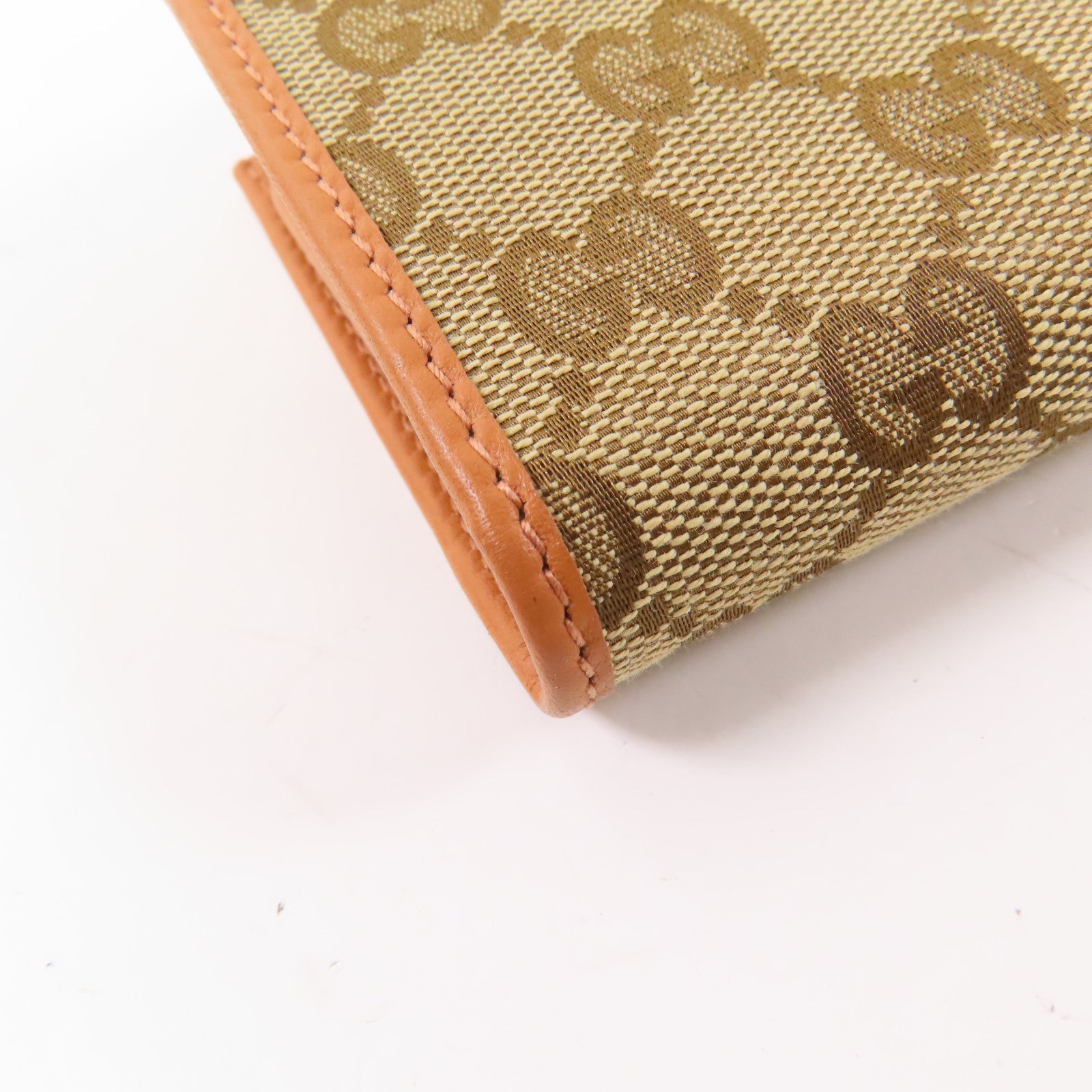 GUCCI 帆布Long Bifold Wallet金扣長錢包