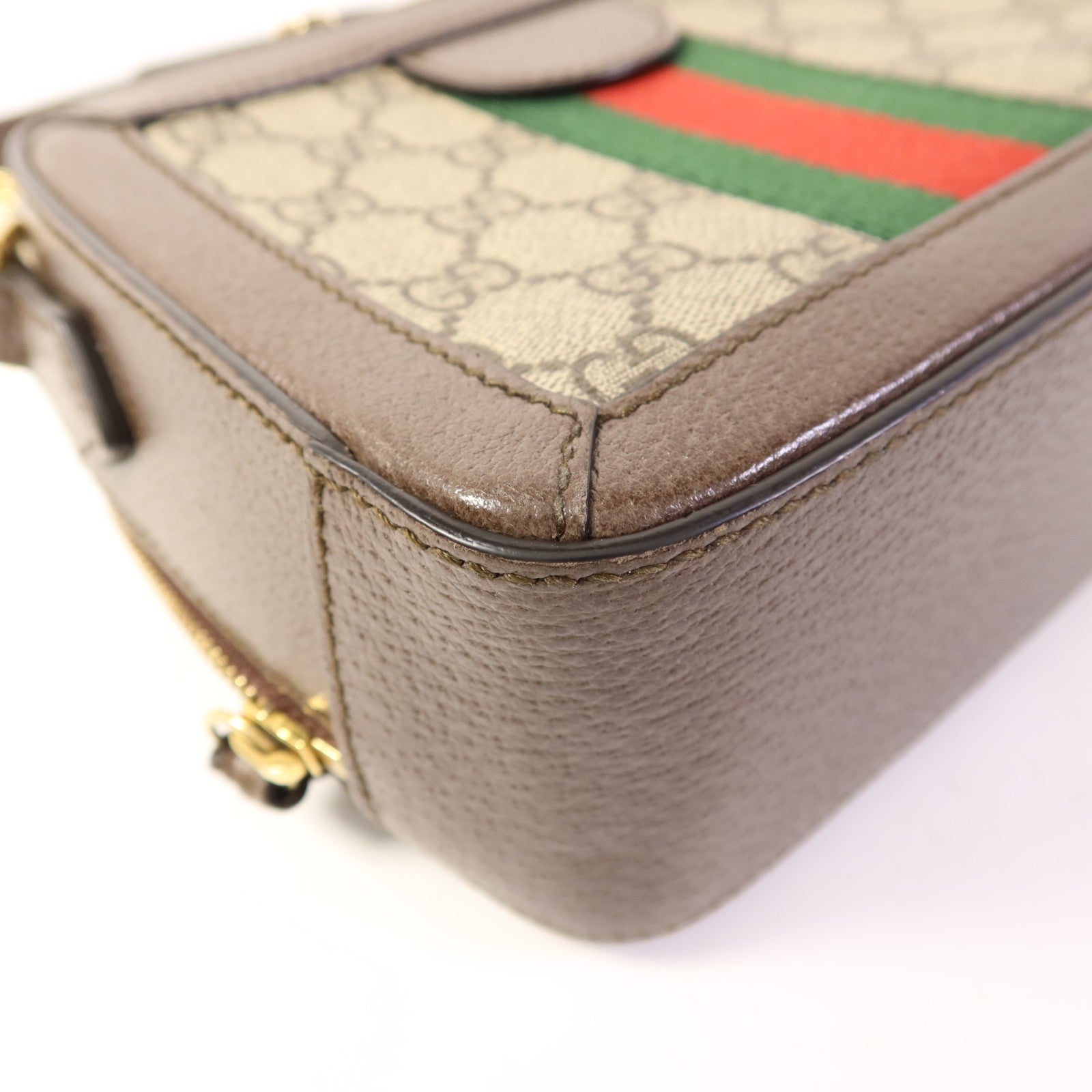 GUCCI 塗層帆布Ophidia GG Mini金扣手挽肩背兩用袋