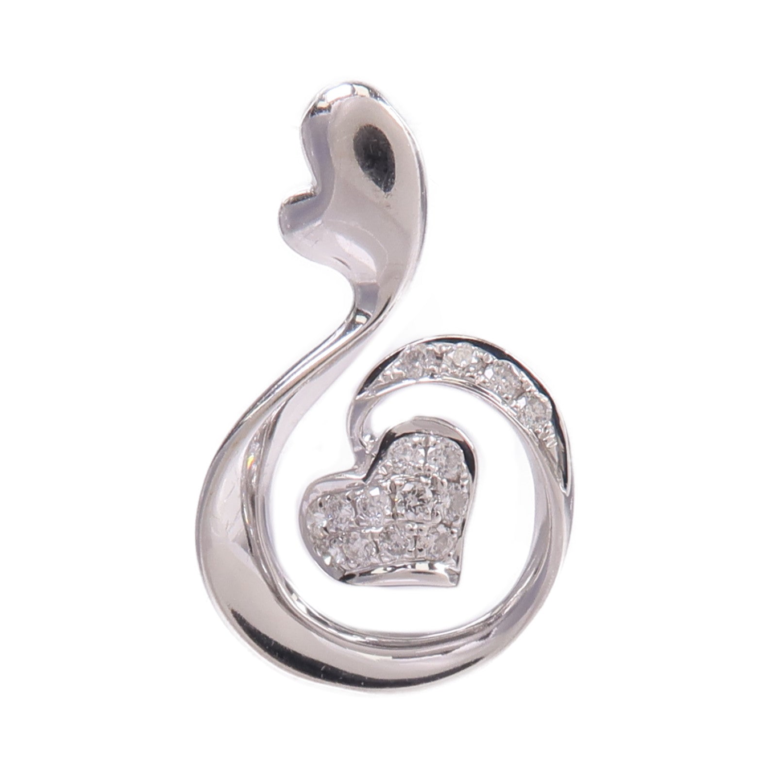 JEWELRY 18K白金Diamond Pendant Top鑽石吊墜