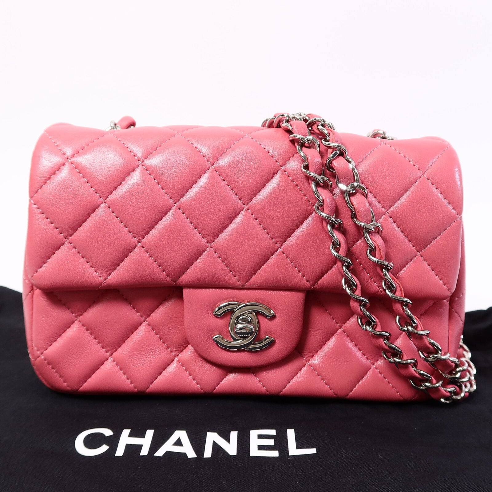 CHANEL 羊皮皮革Classic 20鏈帶肩背袋