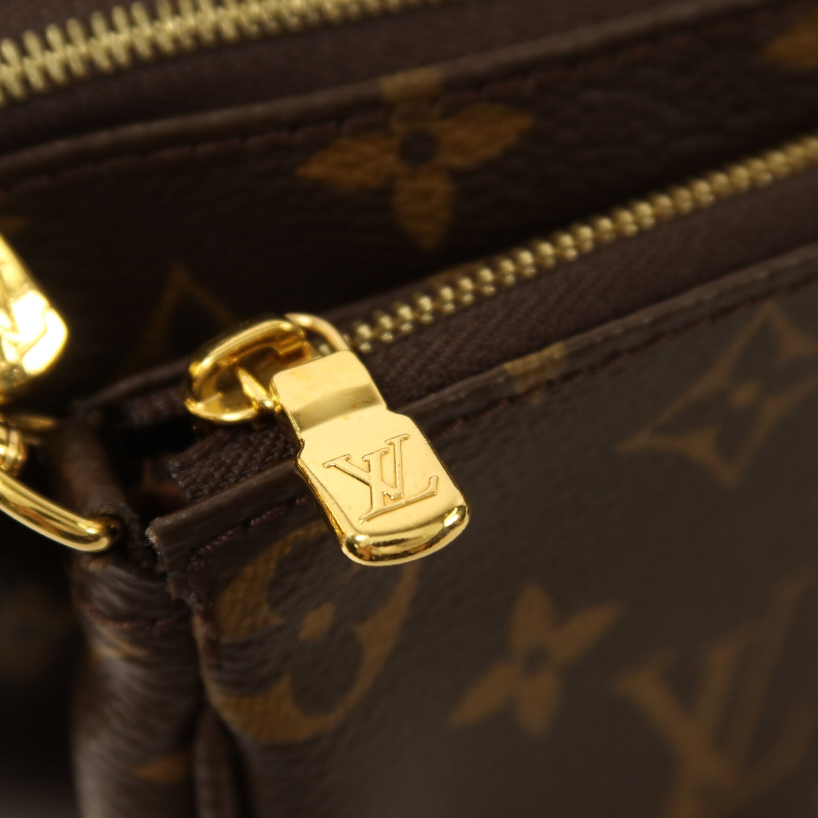 LOUIS VUITTON Monogram Multi Pochette Accessoires金扣鏈帶肩背袋