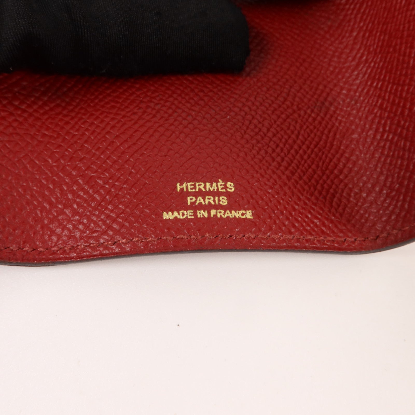 HERMES Epsom皮革Bearn Key Case鎖匙包Rouge H