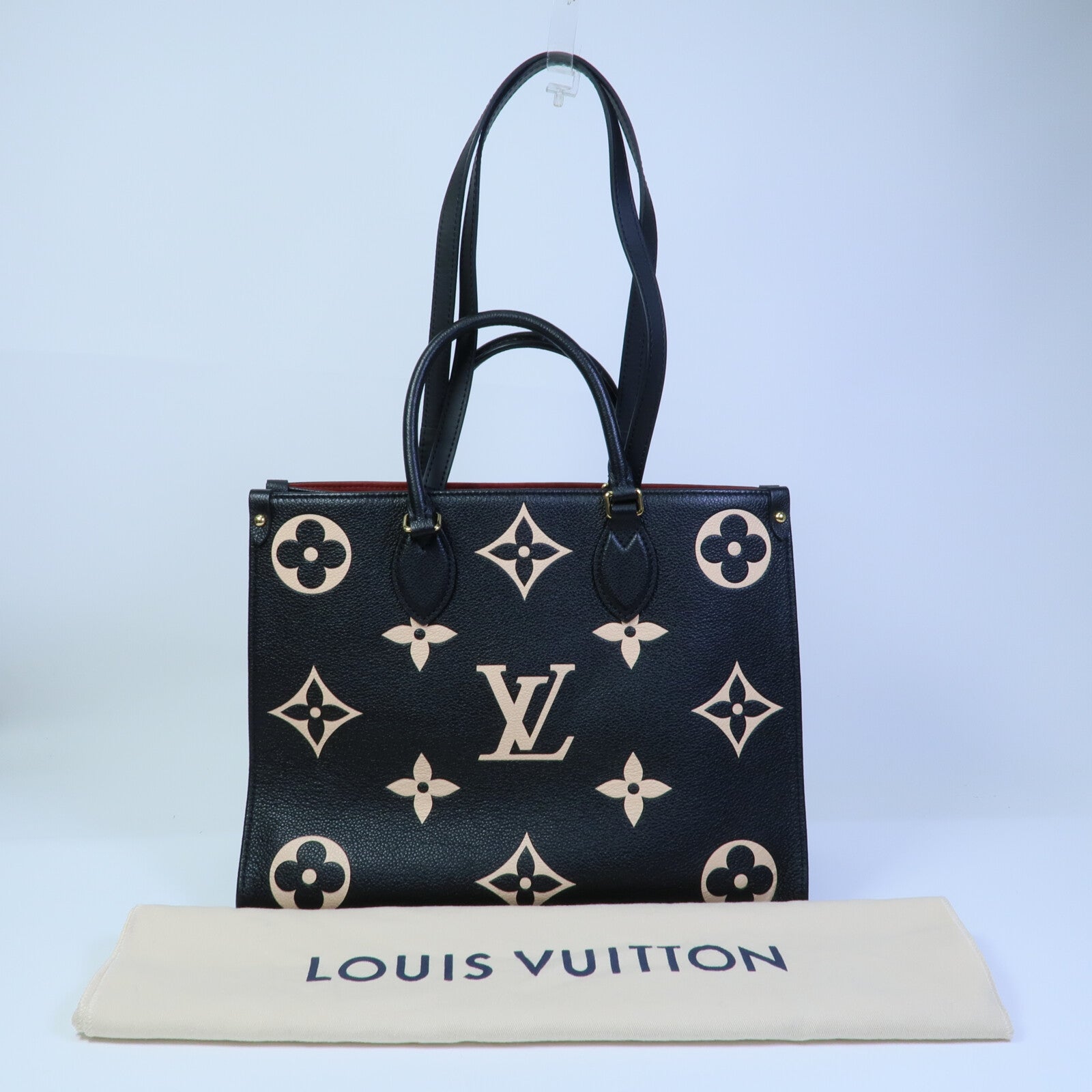 LOUIS VUITTON Monogram Empreinte OnTheGO MM手挽肩背兩用袋
