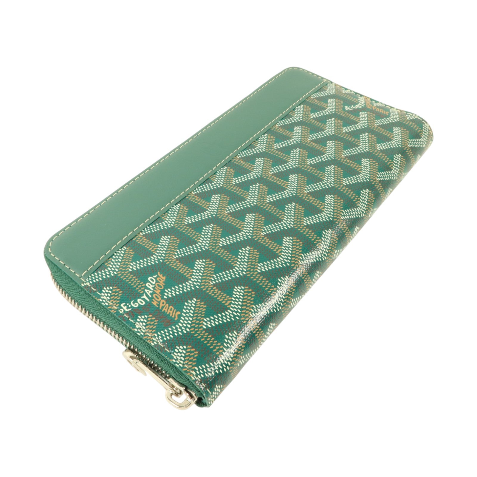 GOYARD 塗層帆布Matignon GM銀扣長錢包