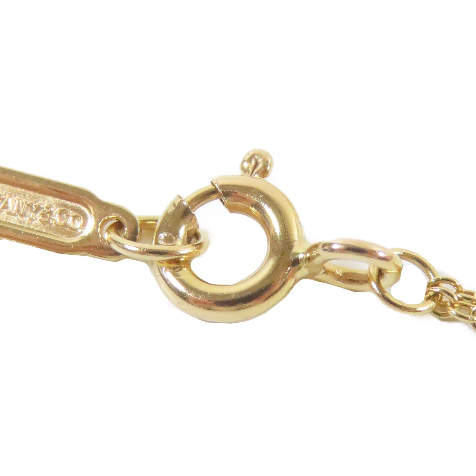 TIFFANY＆CO 18K黃金Infinity Cross項鍊 金色