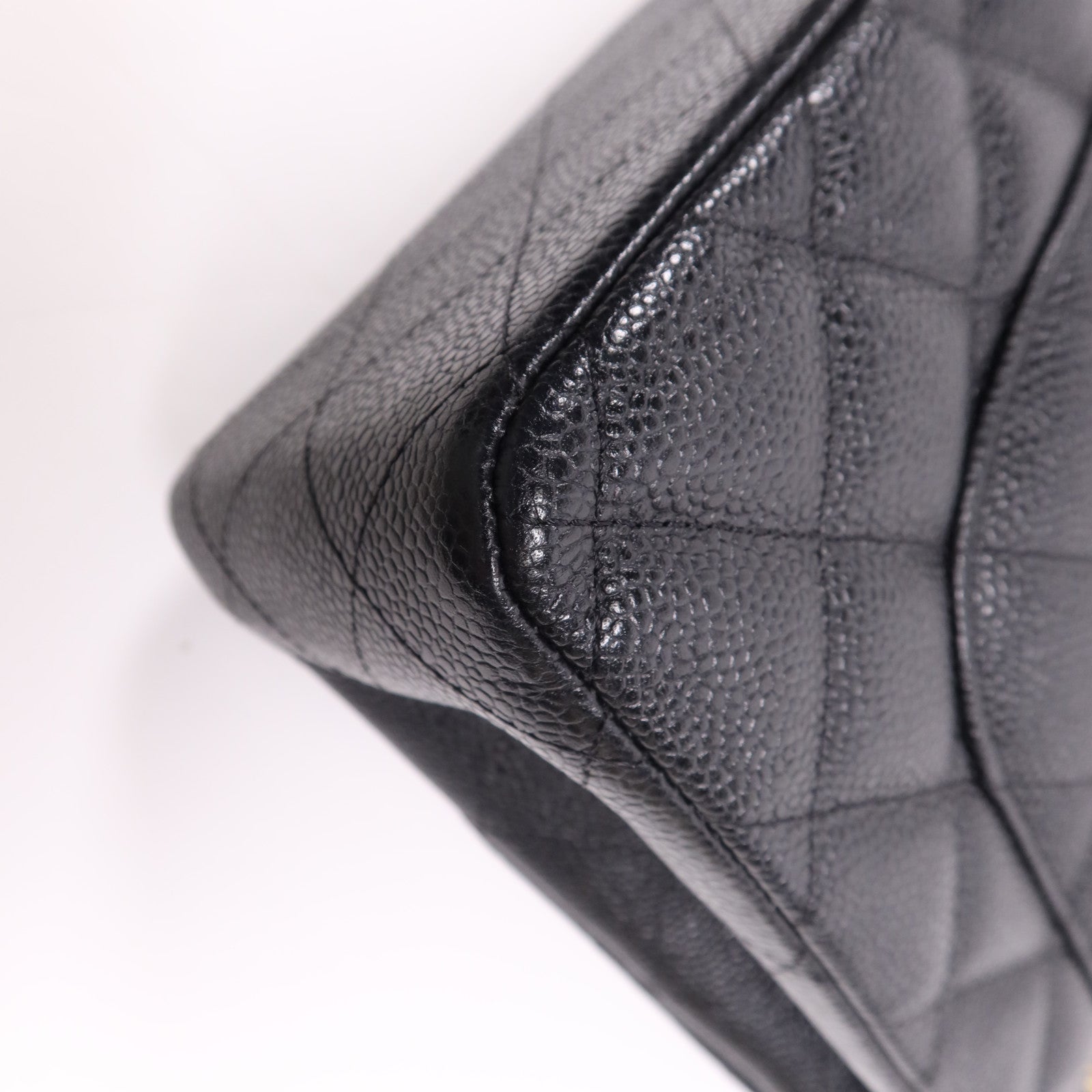 CHANEL 牛皮皮革Large Classic金扣鏈帶肩背袋