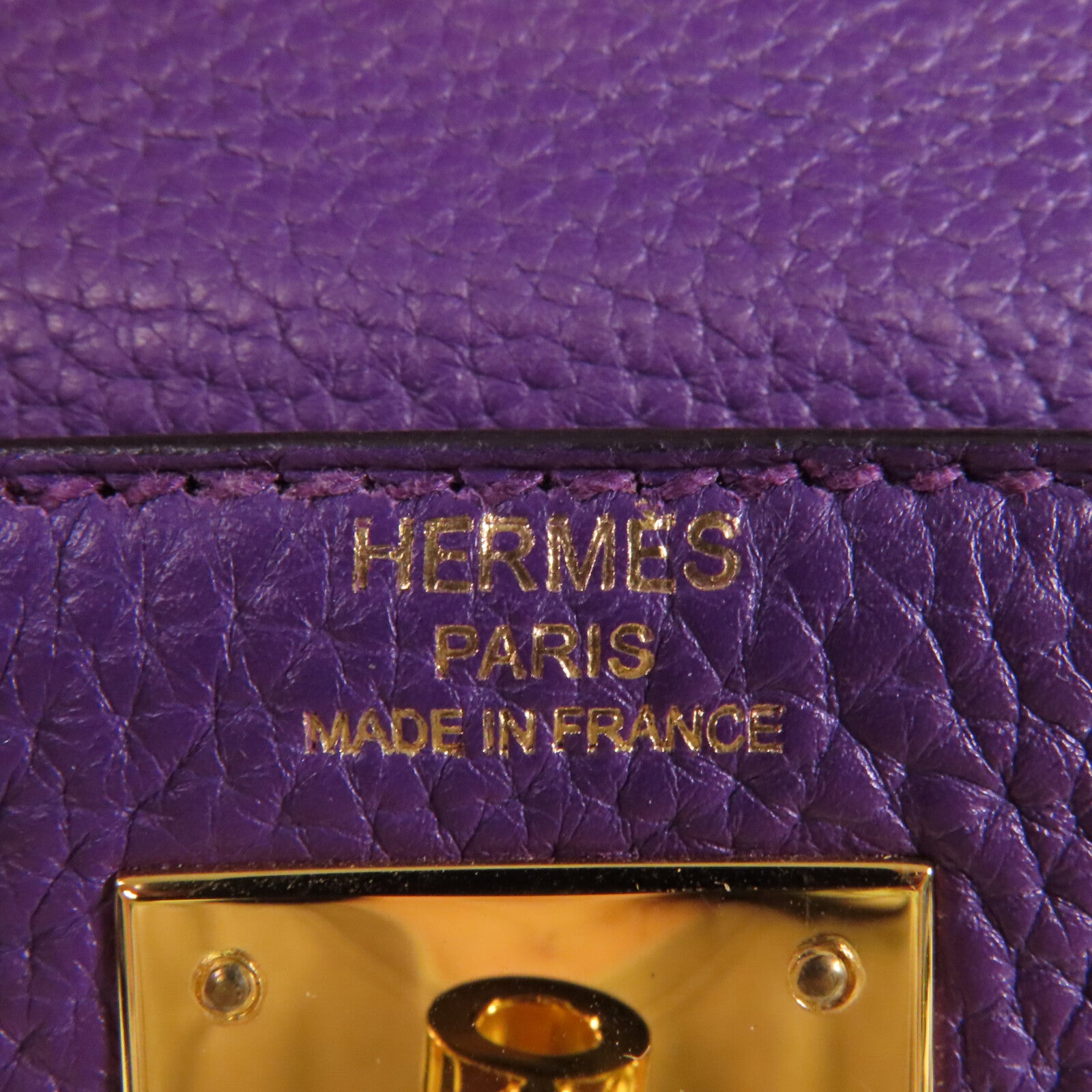 HERMES Togo皮革Kelly 28金扣手挽肩背兩用袋