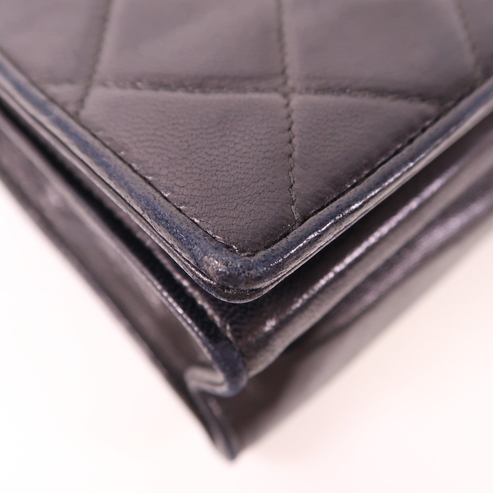 CHANEL 羊皮皮革Vintage Flap Bag金扣鏈帶肩背袋