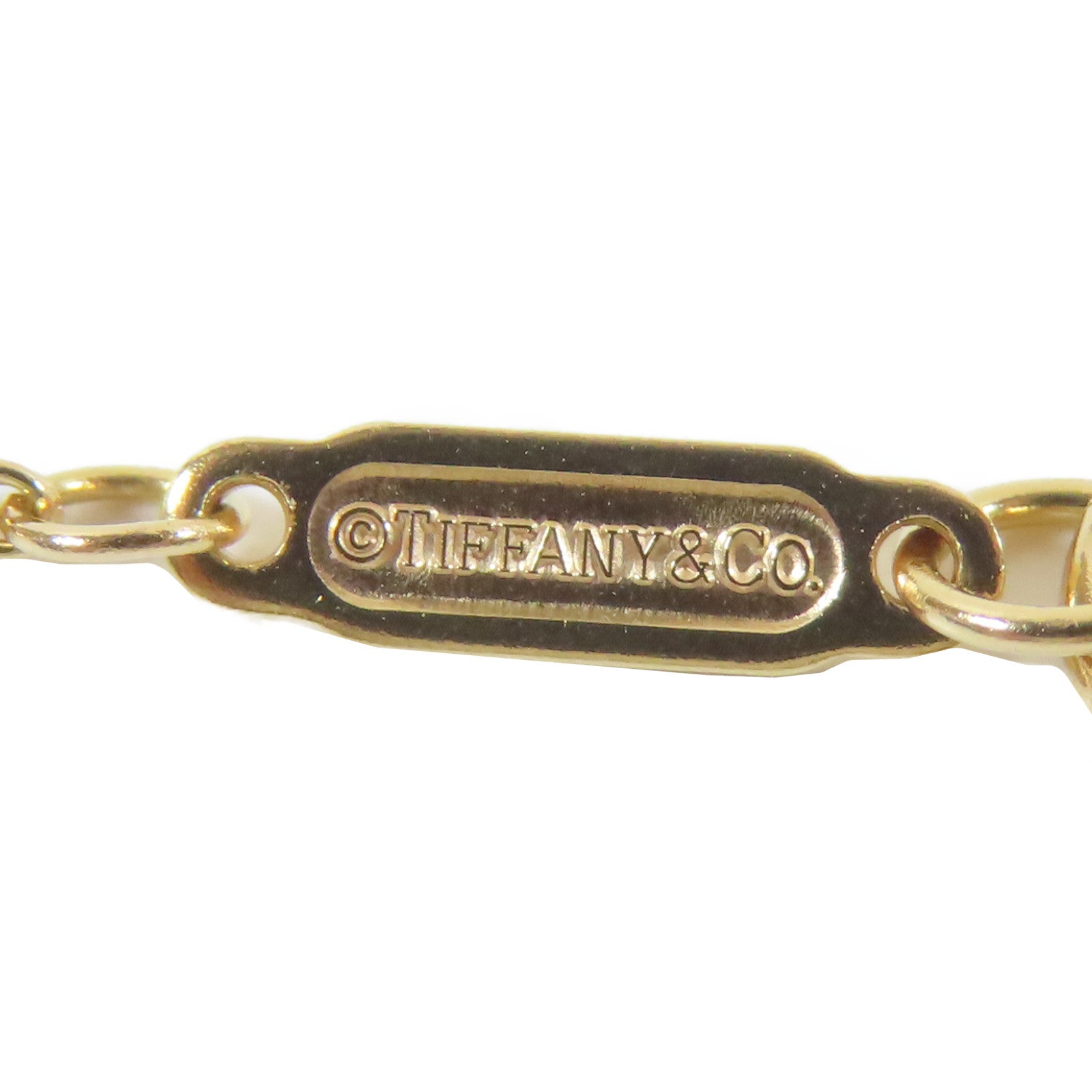 TIFFANY＆CO 18K黃金Infinity Cross項鍊 金色