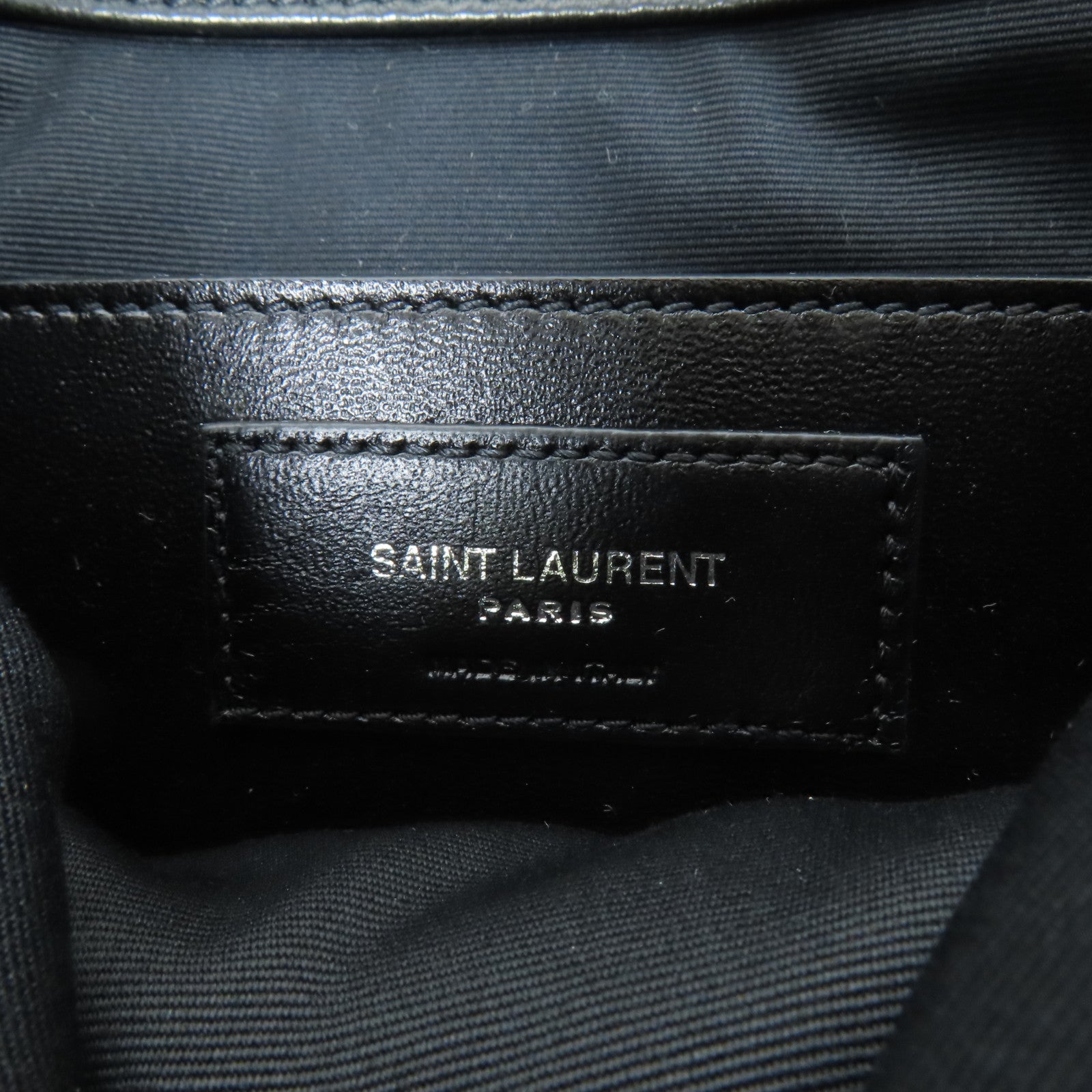 SAINT LAURENT 羊皮皮革Niki Messenger Bag銀扣肩背袋