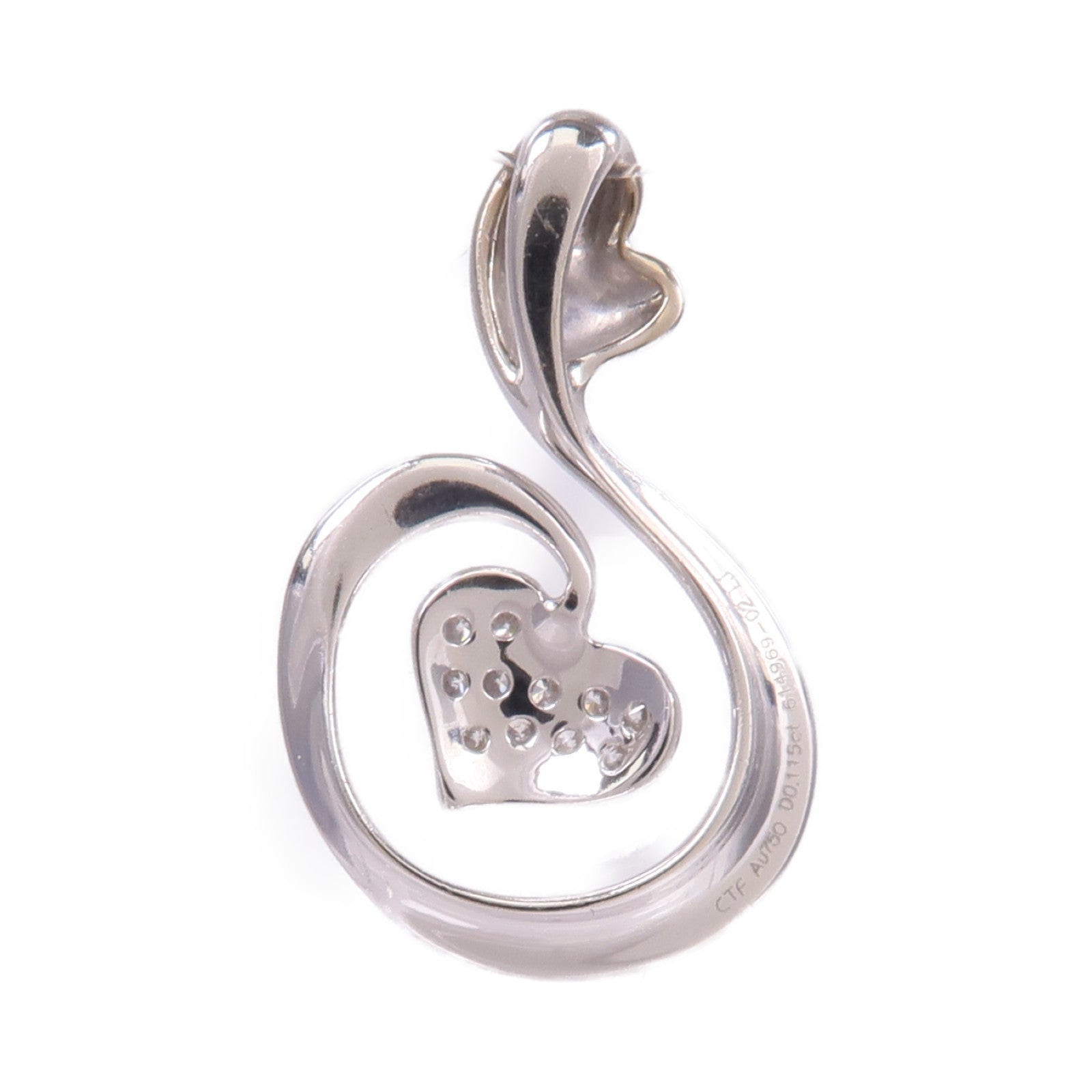 JEWELRY 18K白金Diamond Pendant Top鑽石吊墜