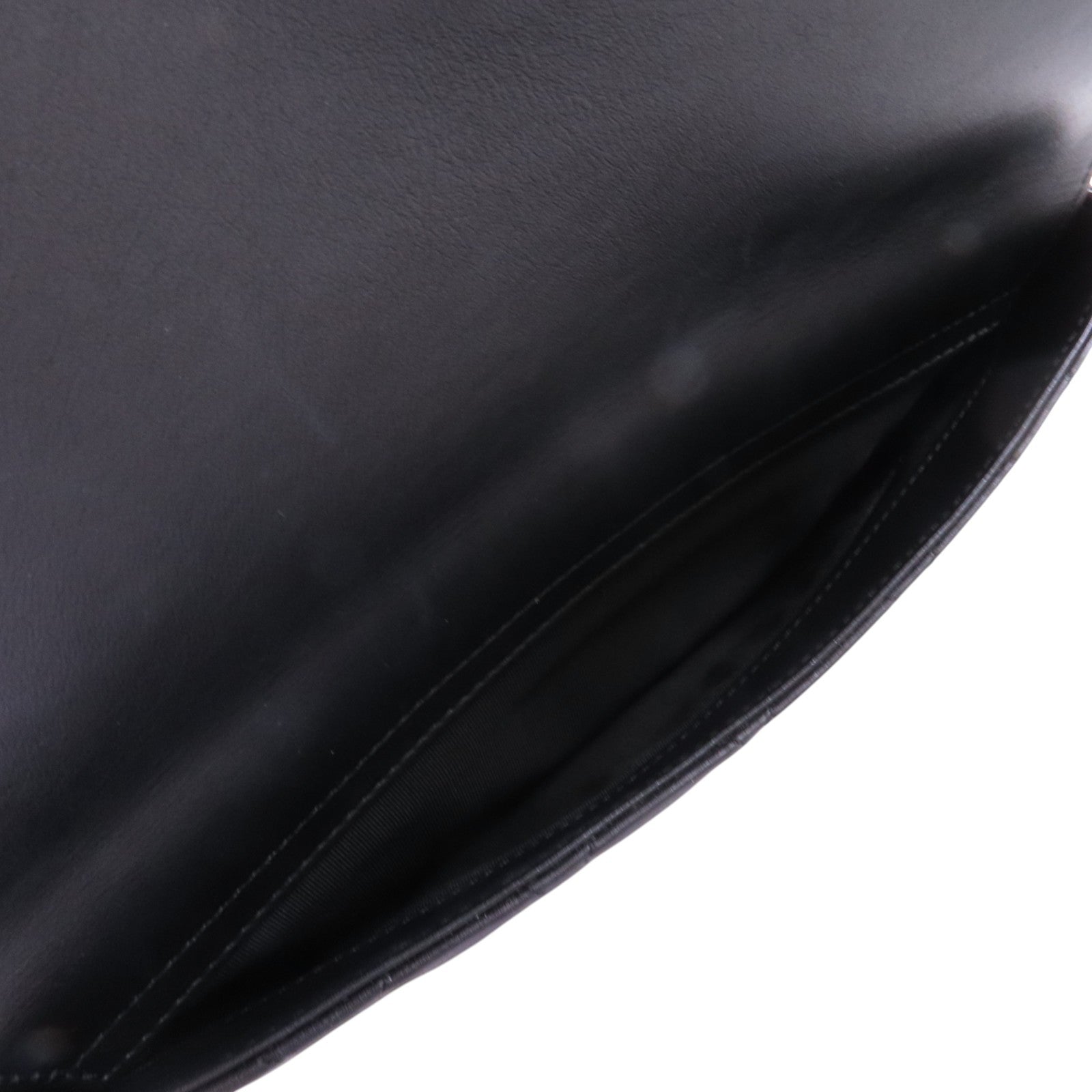 CHANEL 牛皮皮革Chain Shoulder Bag銀扣鏈帶肩背袋