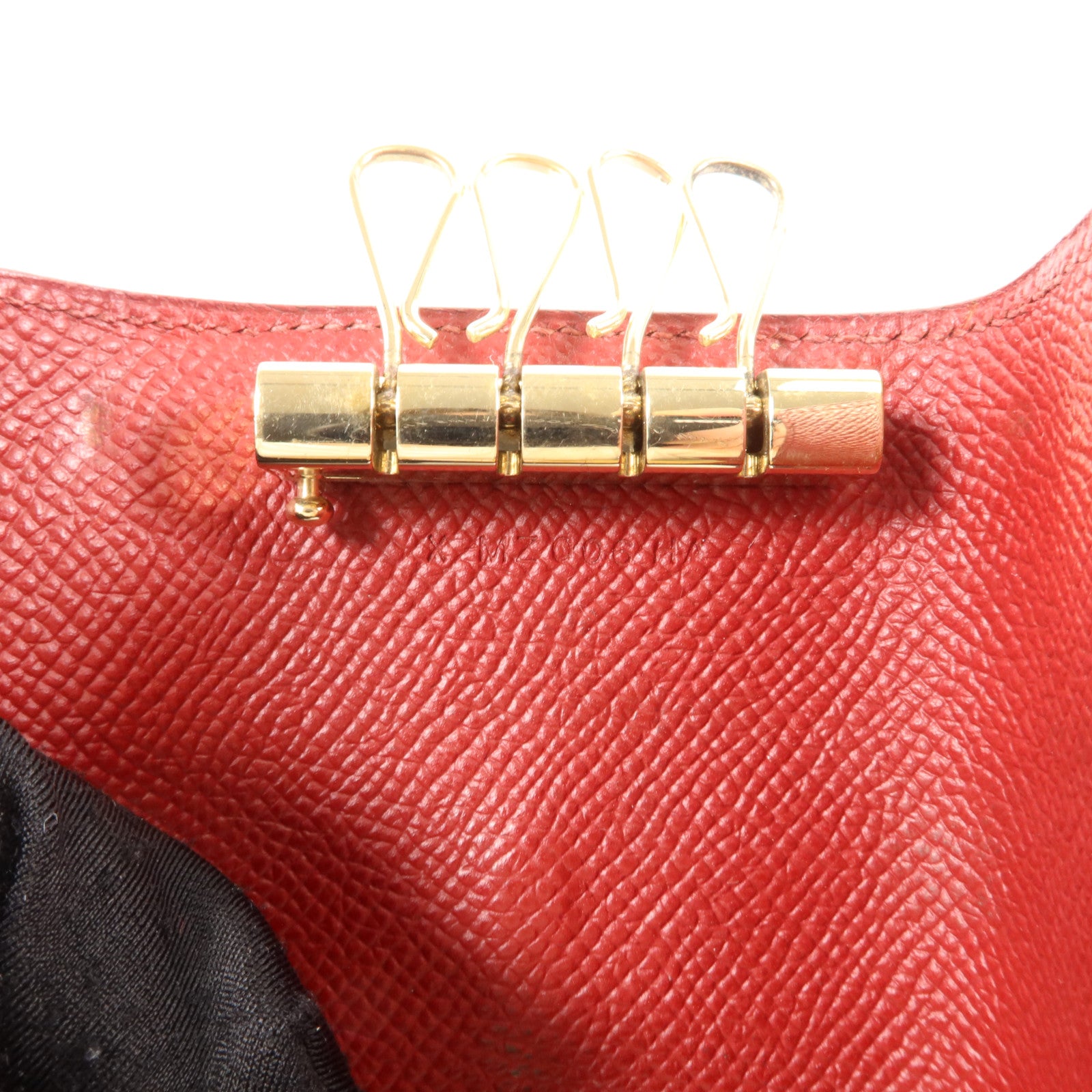 HERMES Epsom皮革Bearn Key Case鎖匙包Rouge H